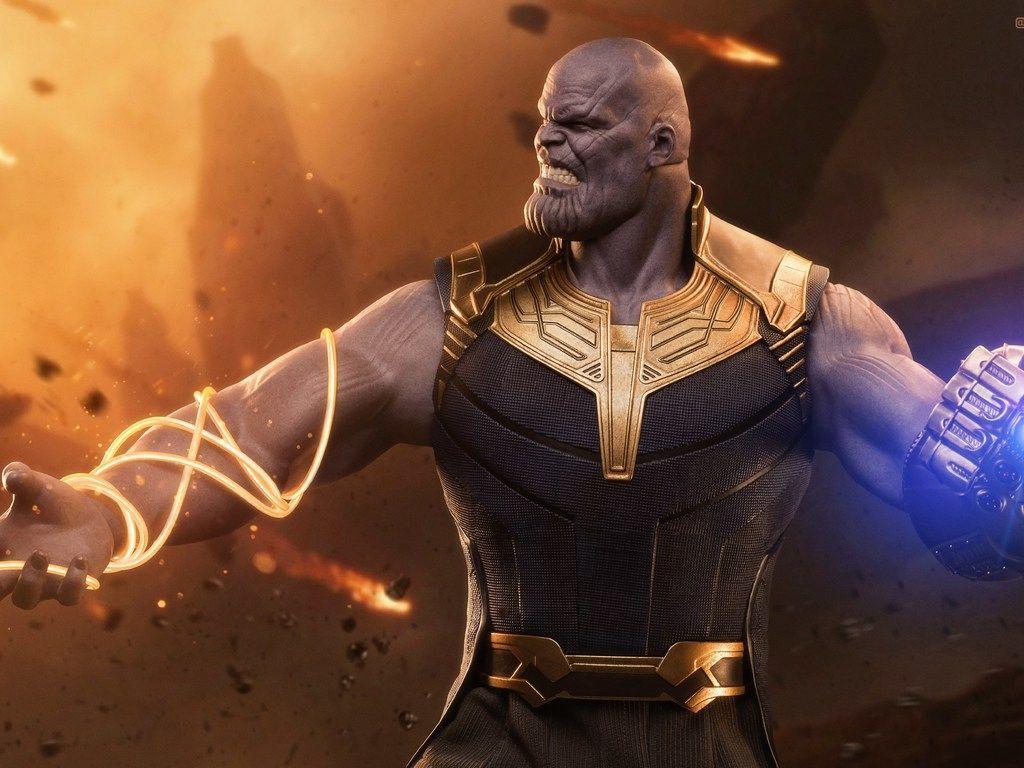 1024x768 Thanos Supervillain Wallpaper