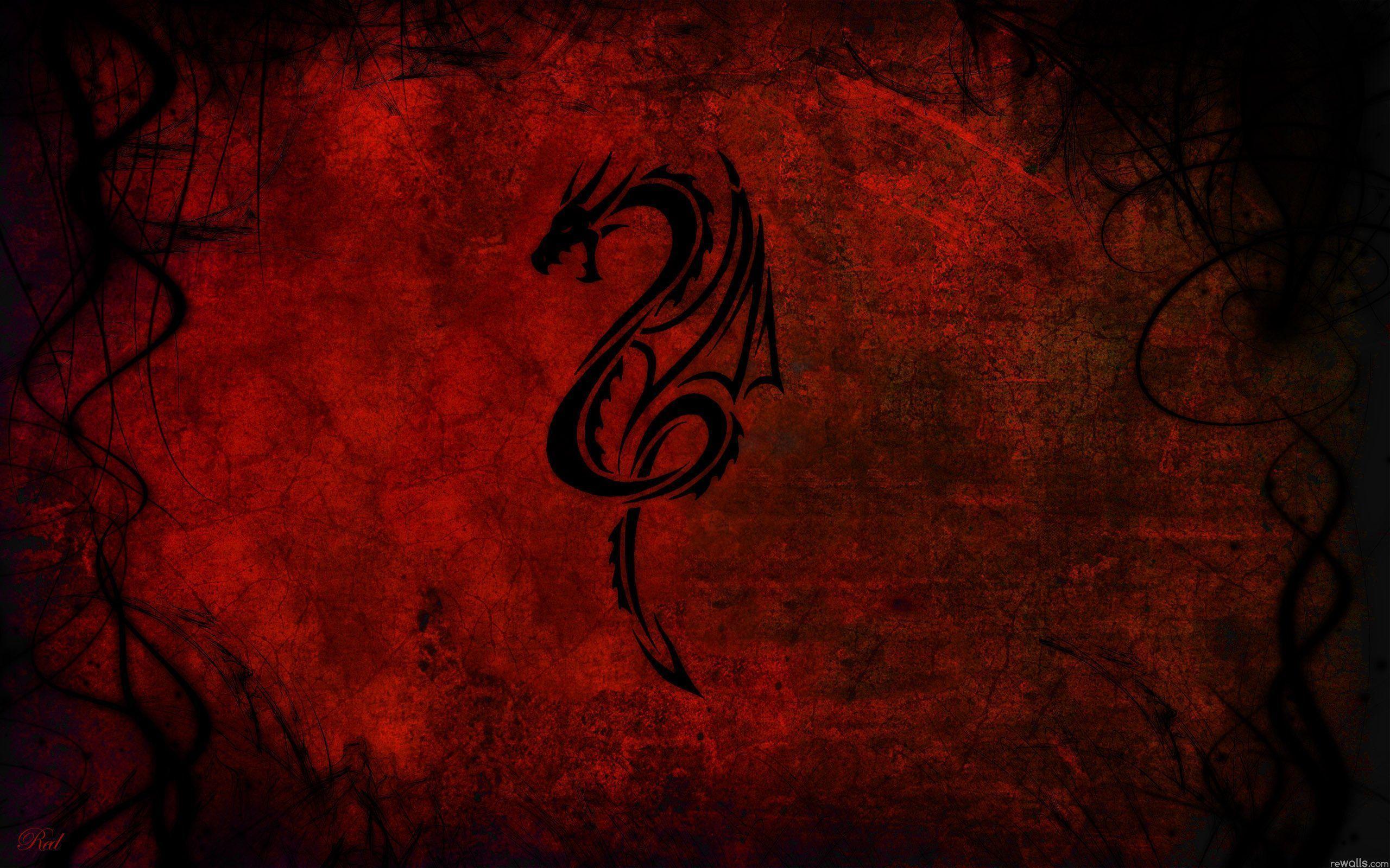 2560x1600 Abstraction, Color, Black, Red, Dragon, Background