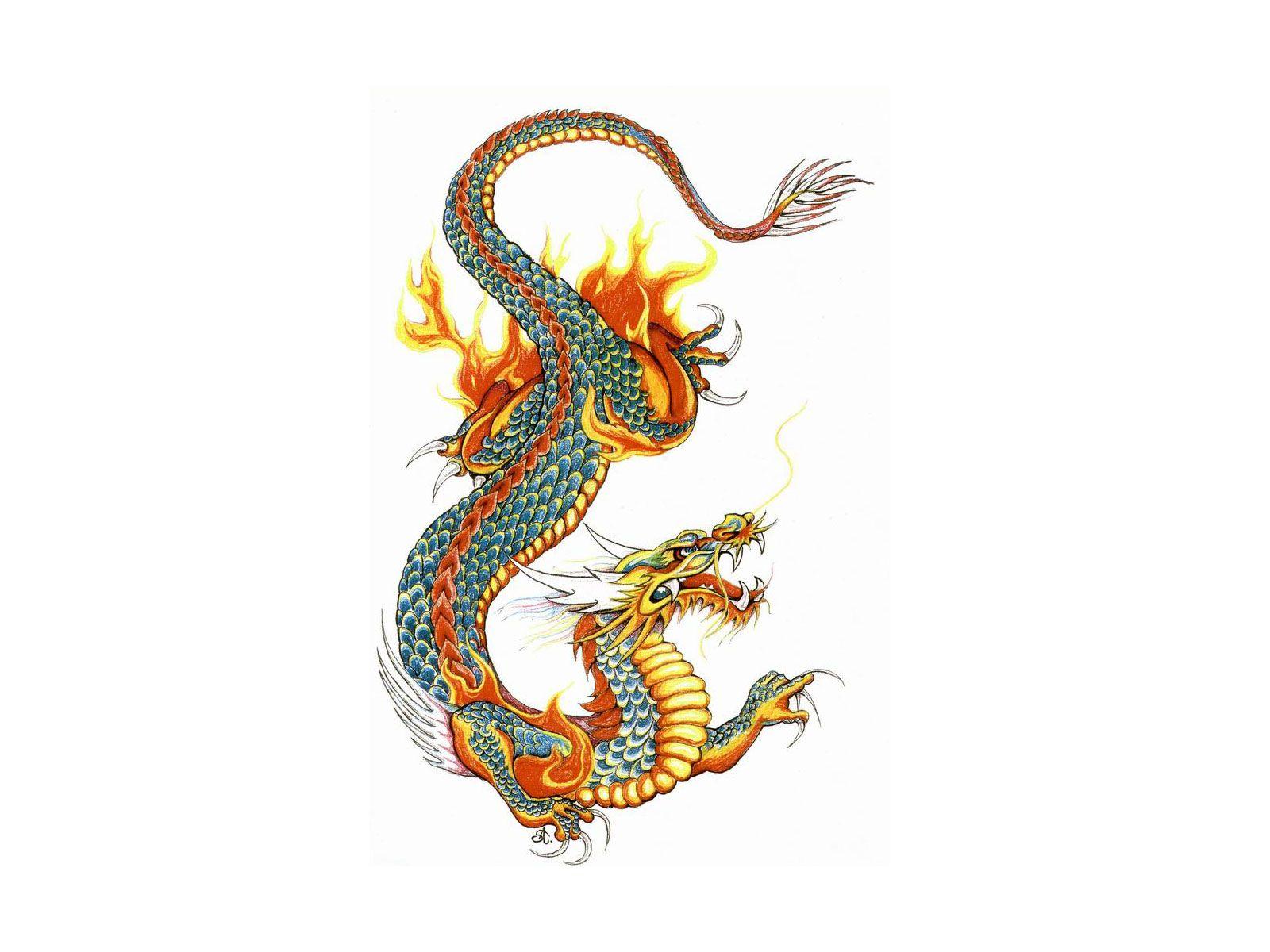 1600x1200 japanese dragon tattoo small