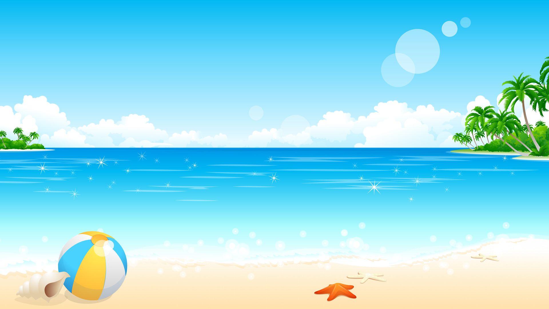 Beach Cartoon Wallpapers - Top Free Beach Cartoon Backgrounds