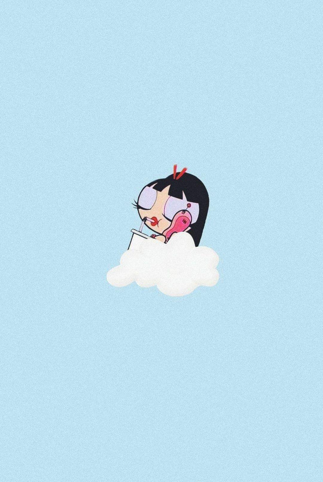 1080x1608 Aesthetic Cartoon Image Wallpaper