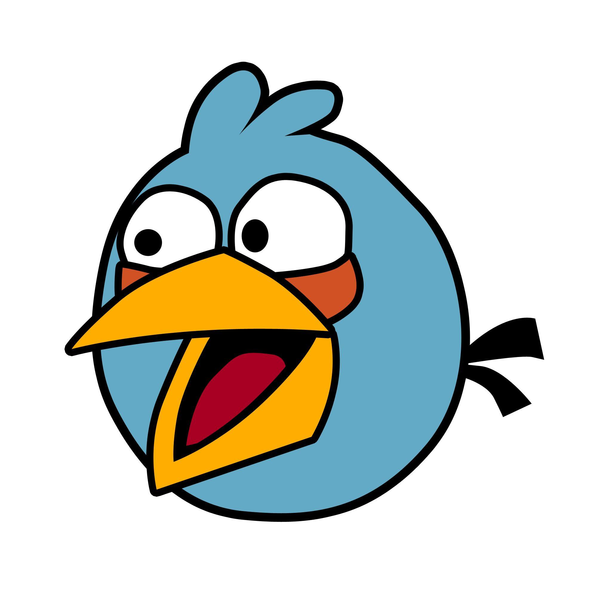 2000x2000 Angry Birds Blue Bird Cartoon Background Image for PC