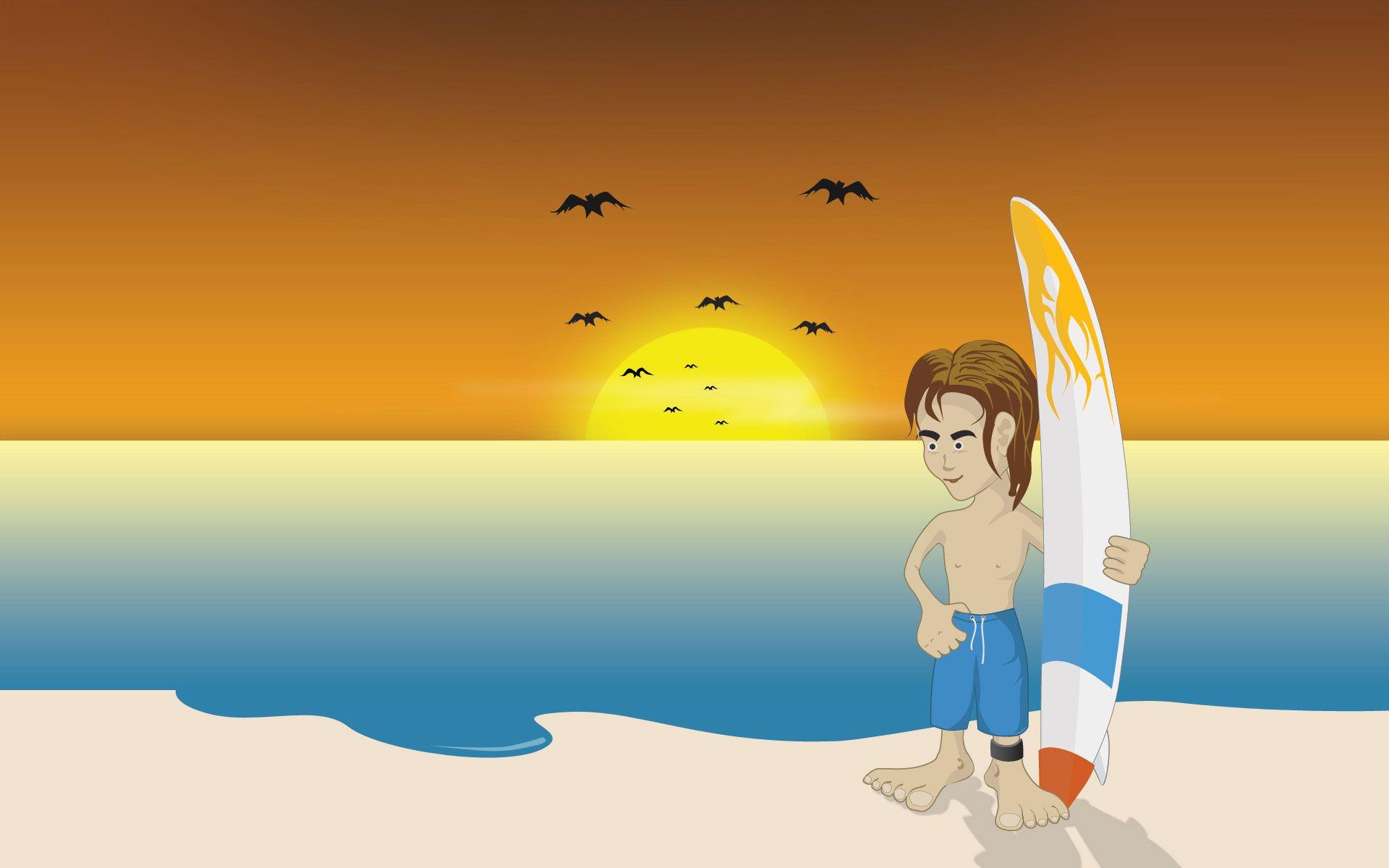 1920x1200 Download Beach Cartoon Wallpaper Gallery