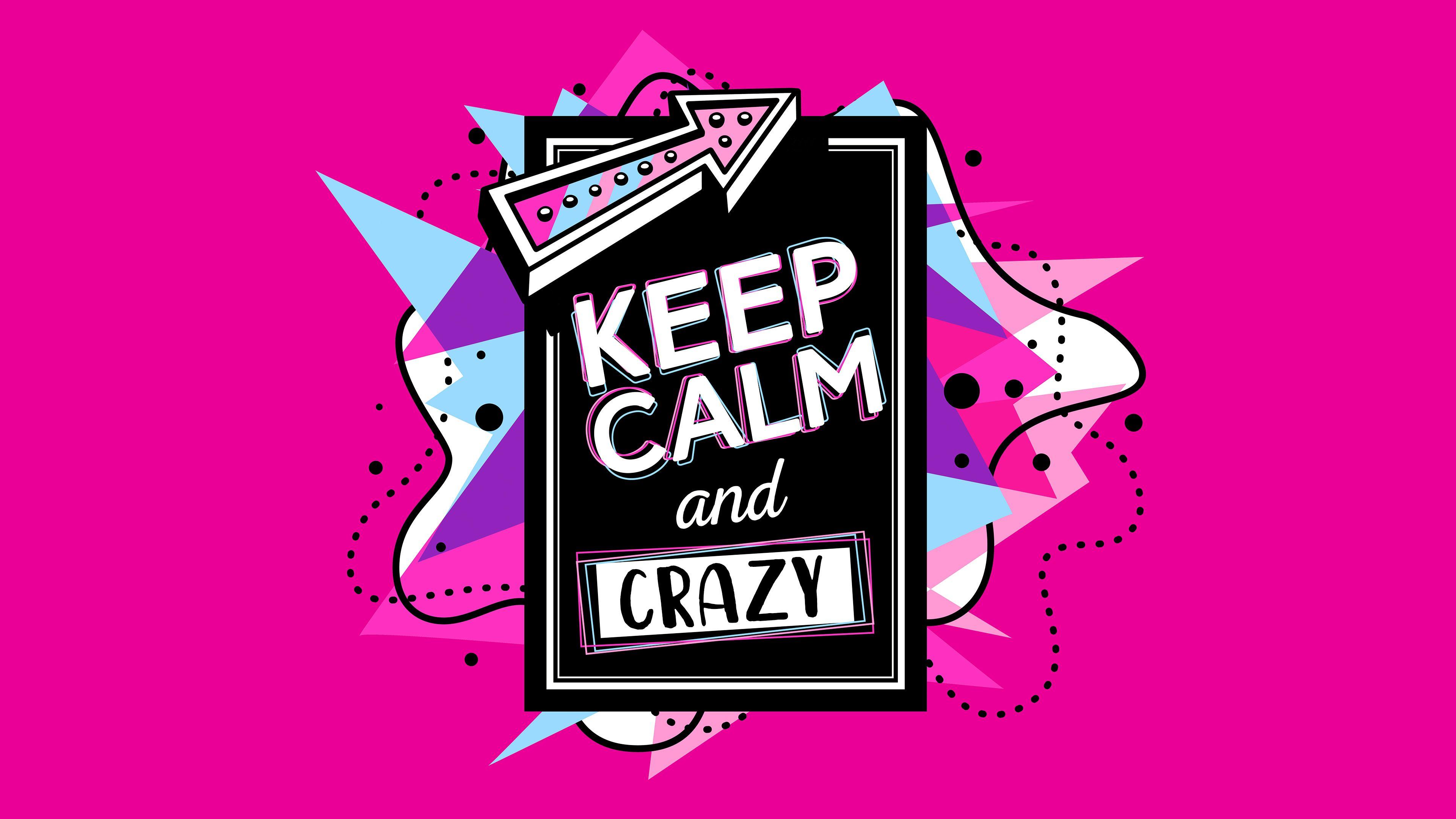 3840x2160 Keep Calm Background Free