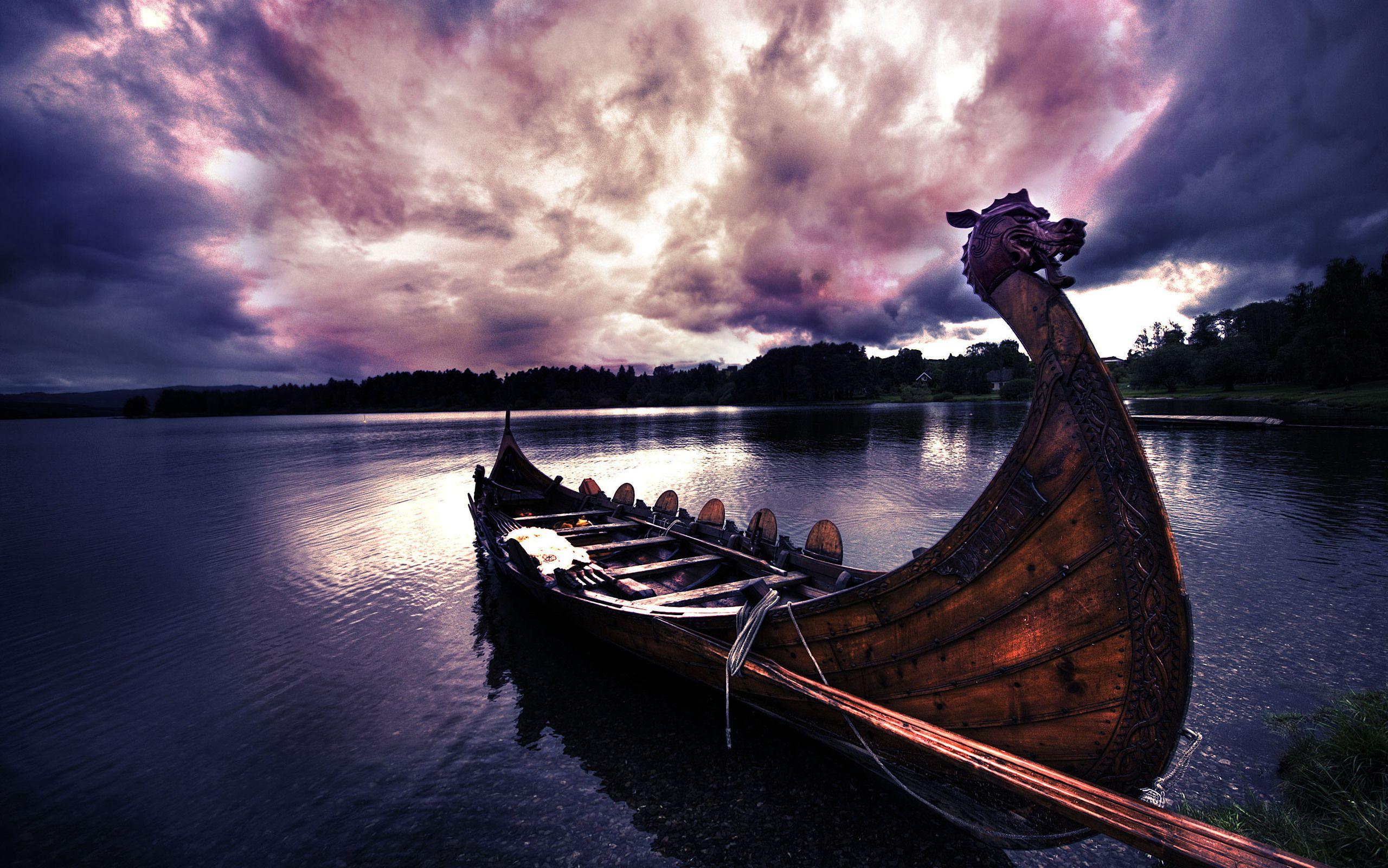 2560x1600 Viking Boat Wallpaper 3D For Deskd HD Wallpaper