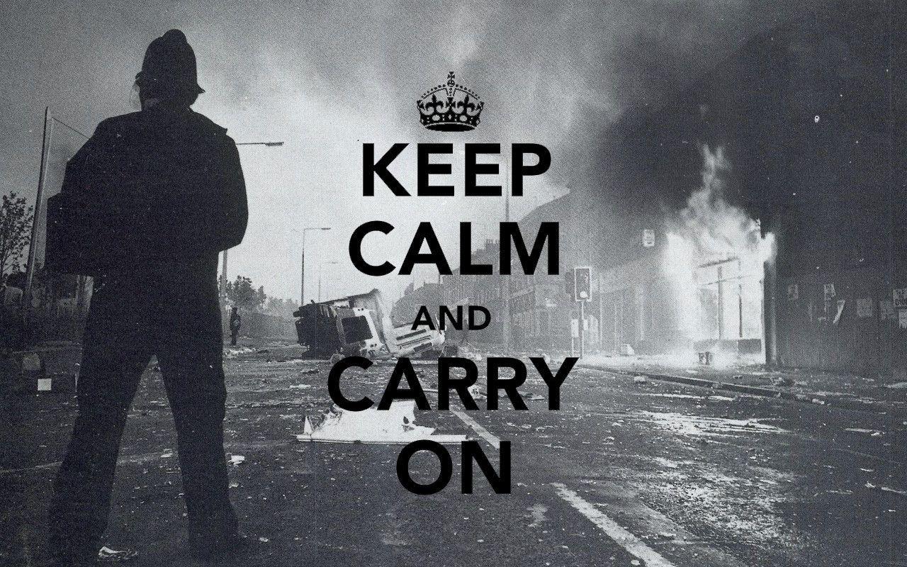 1280x800 UK Police / Riot Keep Calm Wallpaper