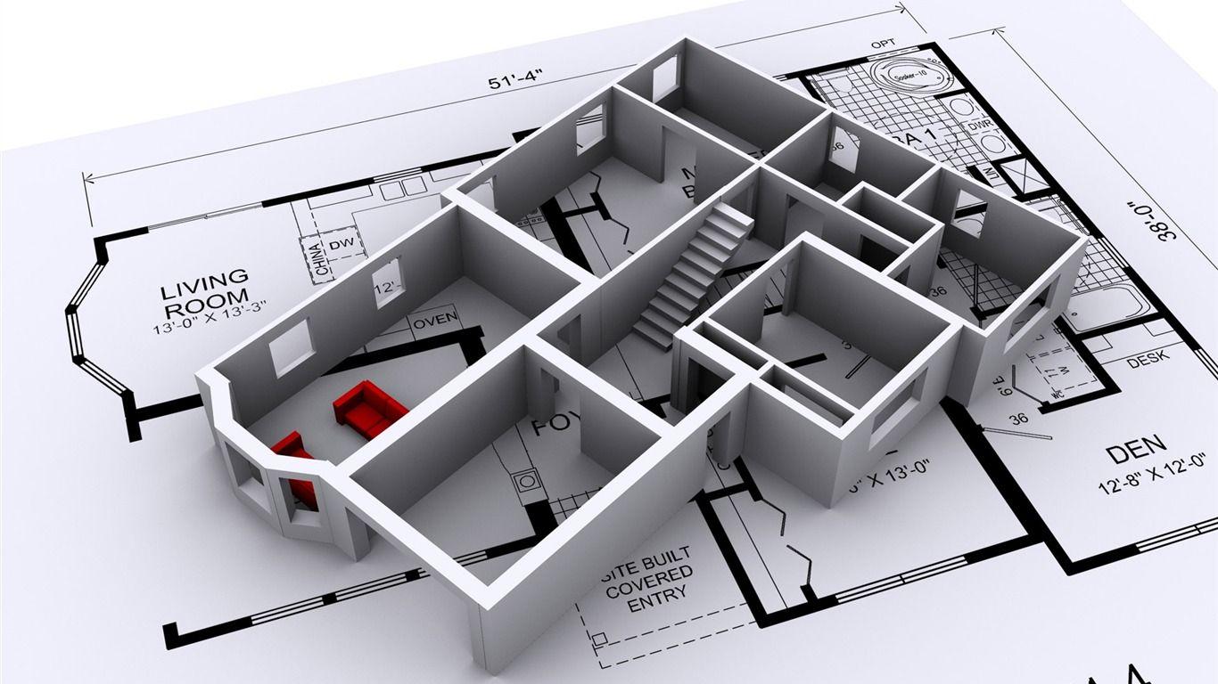 1366x768 Wallpaper Architectural Design
