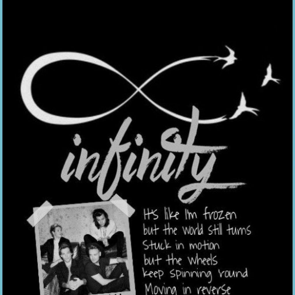 1024x1024 infinity #lyrics #lockscreen #onedirection #blackandwhite One direction quotes wallpaper
