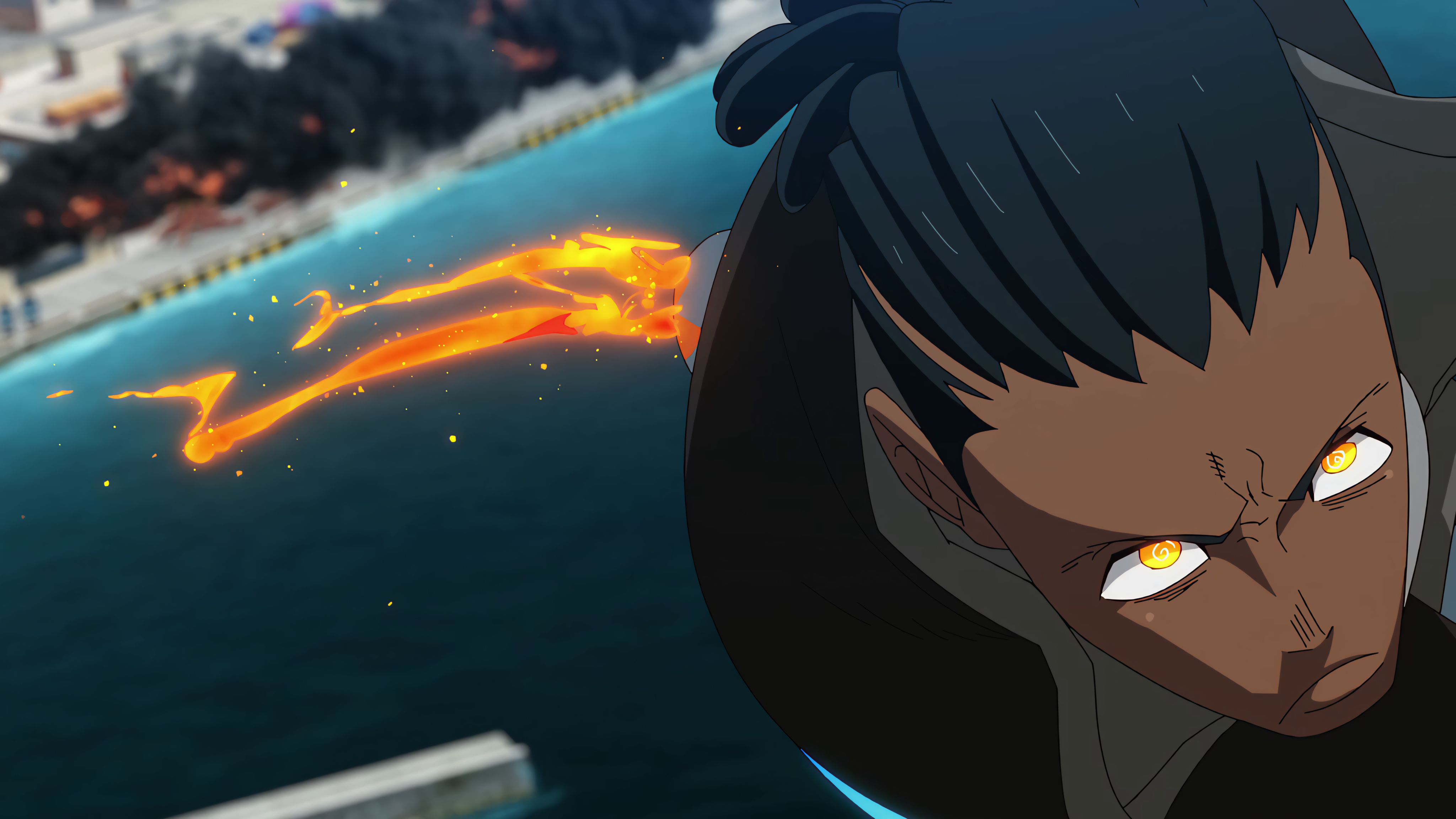 4096x2304 Fire Force The Great Kaiju Battlefront (TV Episode 2025)