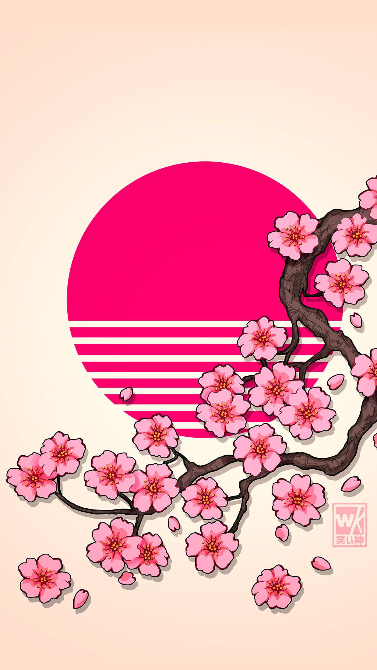 1238x2200 VHS Sakura Rewind (wallpaper version)
