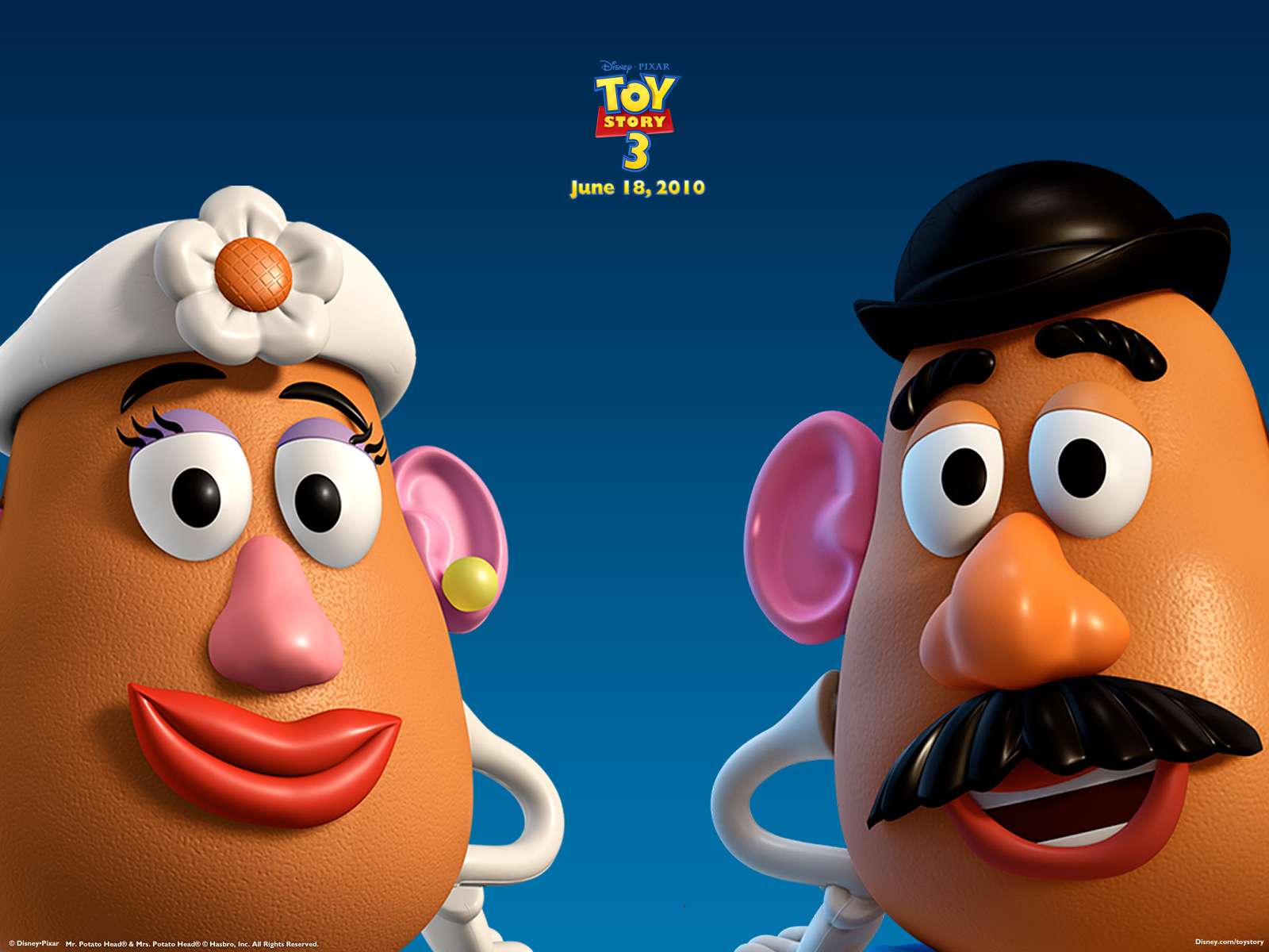 1600x1200 Mr. and Mrs. Potato Head from Toy Story Desktop Wallpaper