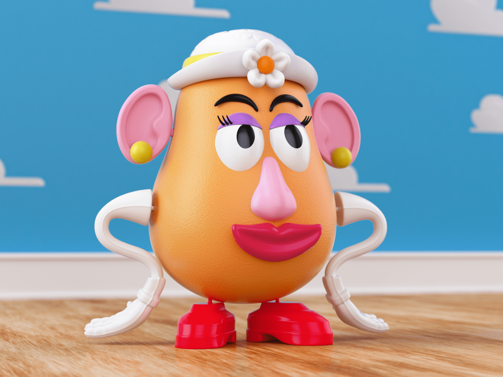 1600x1200 Mrs. Potato Head by Camilo Ciprian on Dribbble