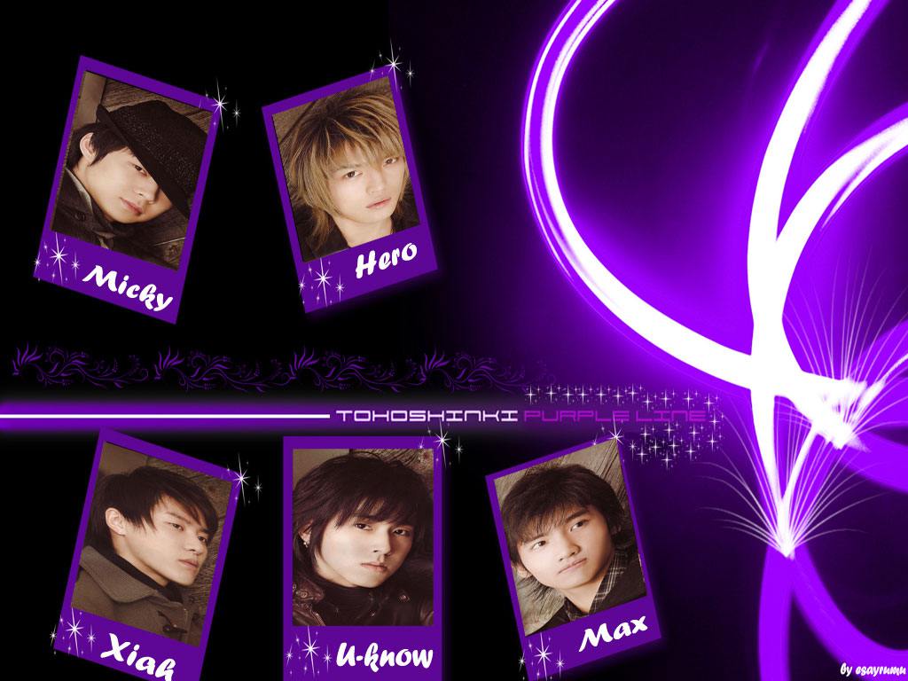 1024x768 DBSK (Purple Line) Wallpaper
