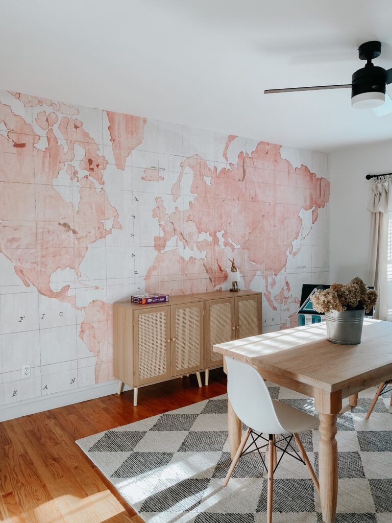 768x1024 Homeschool room wall map