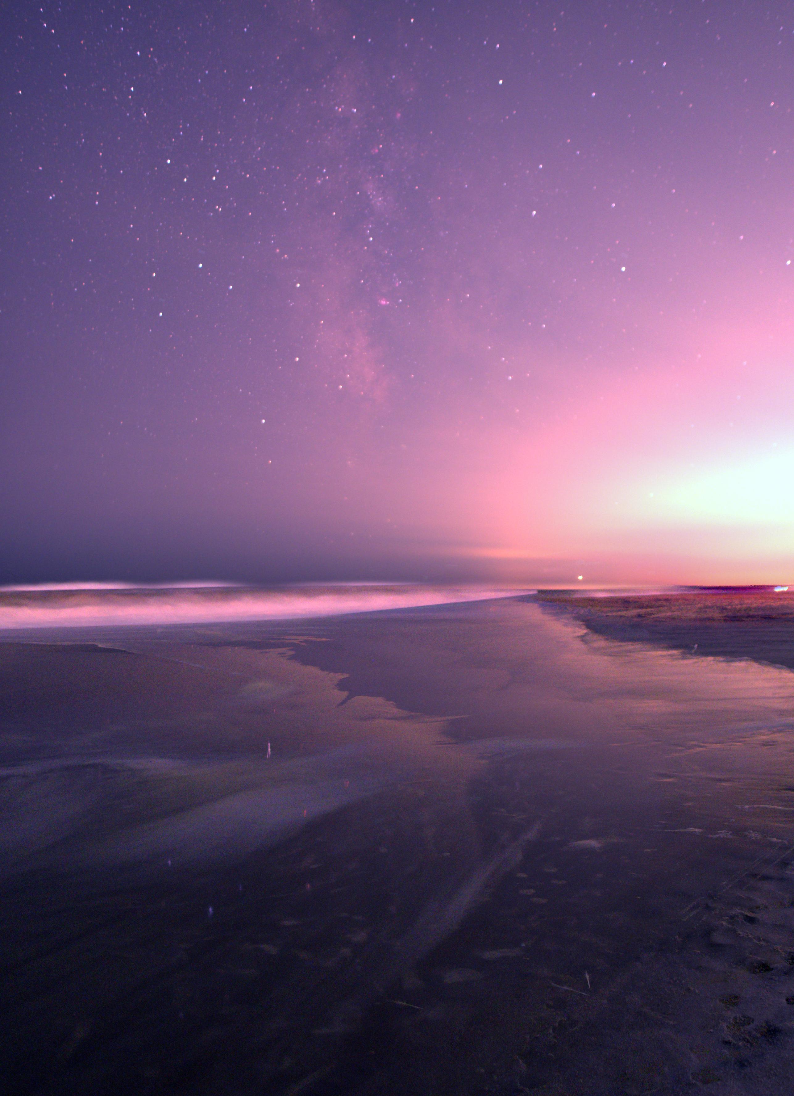 2573x3550 The Milky Way and the beach at Fire Island (NY)