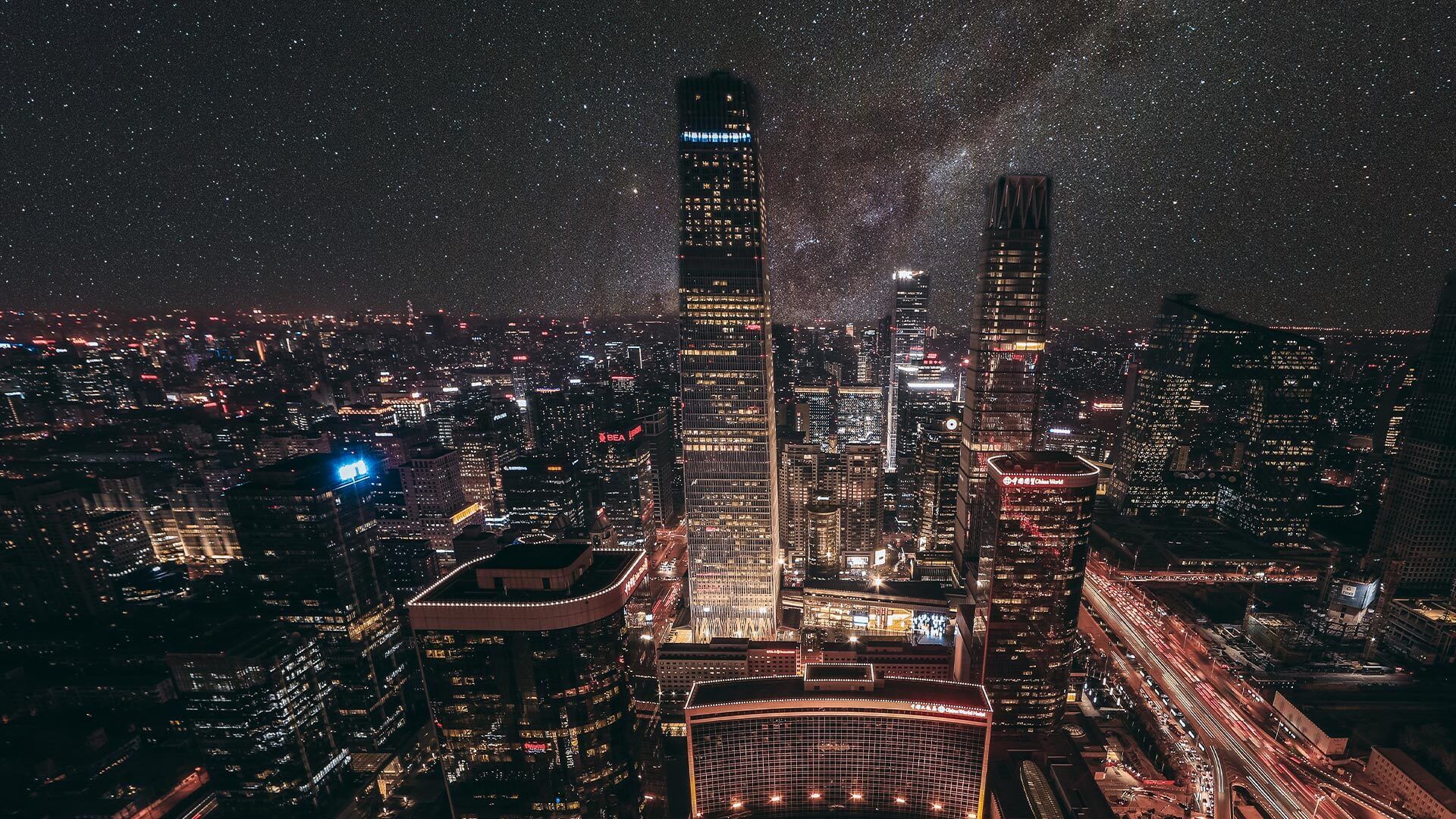 1920x1080 Clear Sky at Night: If Light Pollution Cleared. Under Lucky Stars