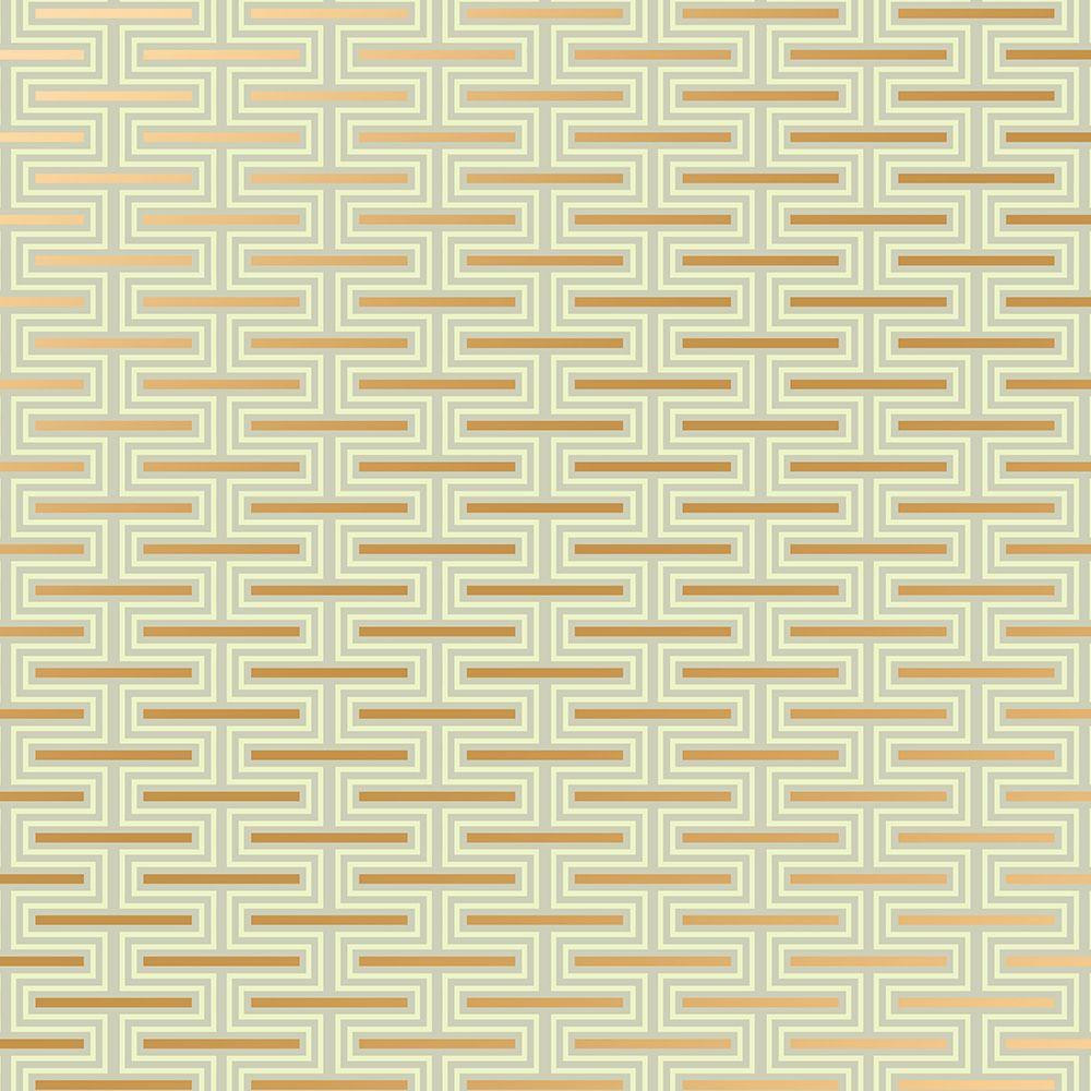 1000x1000 Bradbury Retro & Vintage Wallpaper. Sage Green Interlock