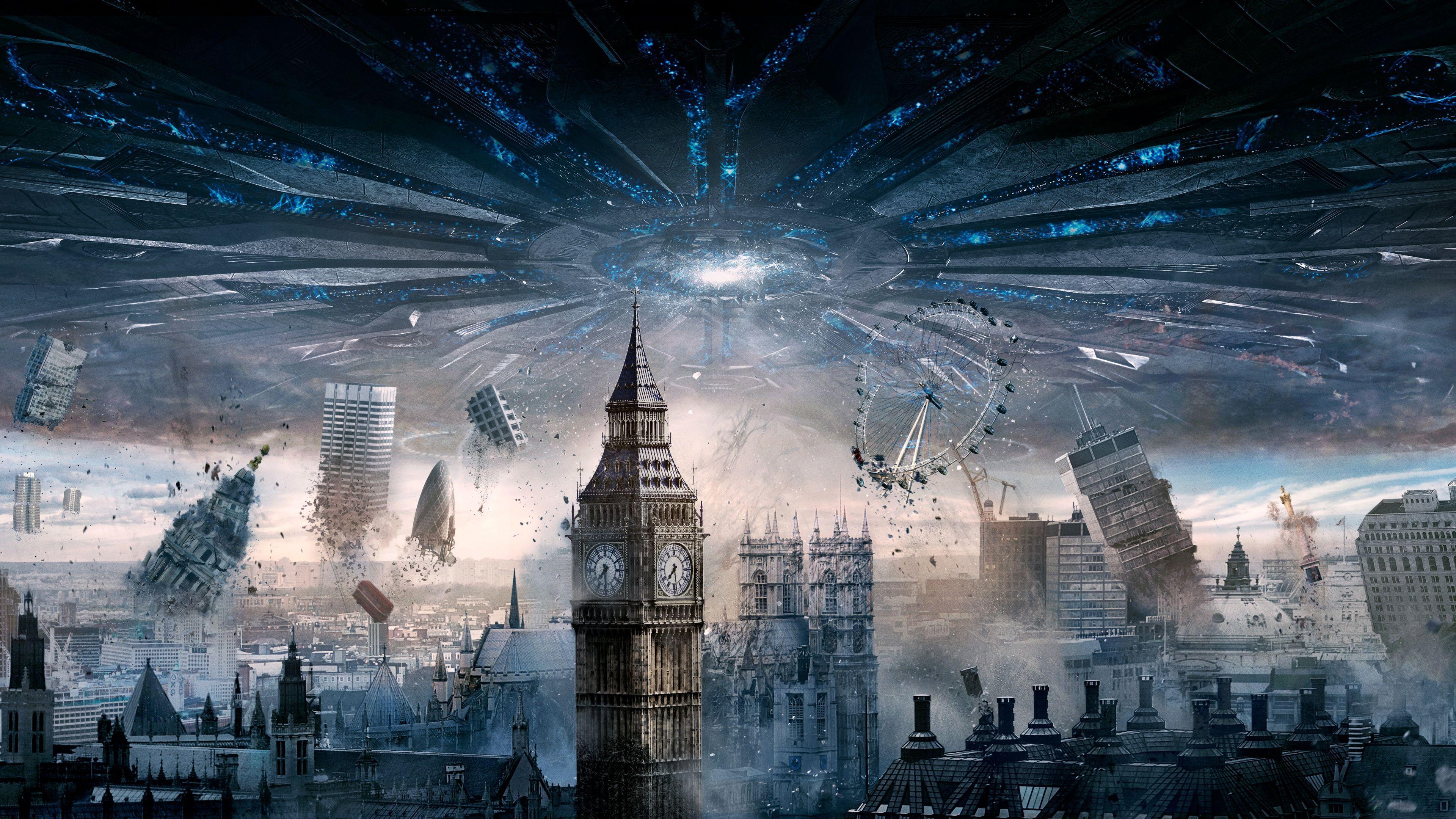 3840x2160 London Independence Day Resurgence Wallpaper in jpg format for free download