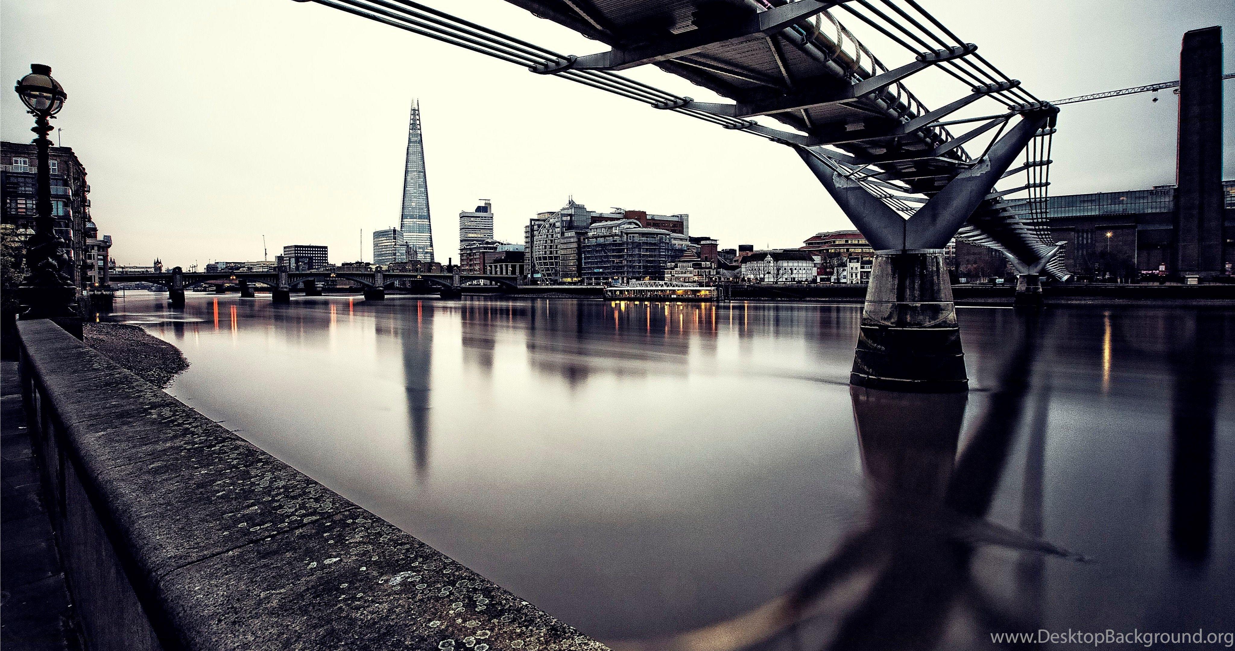 4096x2160 A Grey London Day, England, UK Widescreen Wallpaper Desktop Background