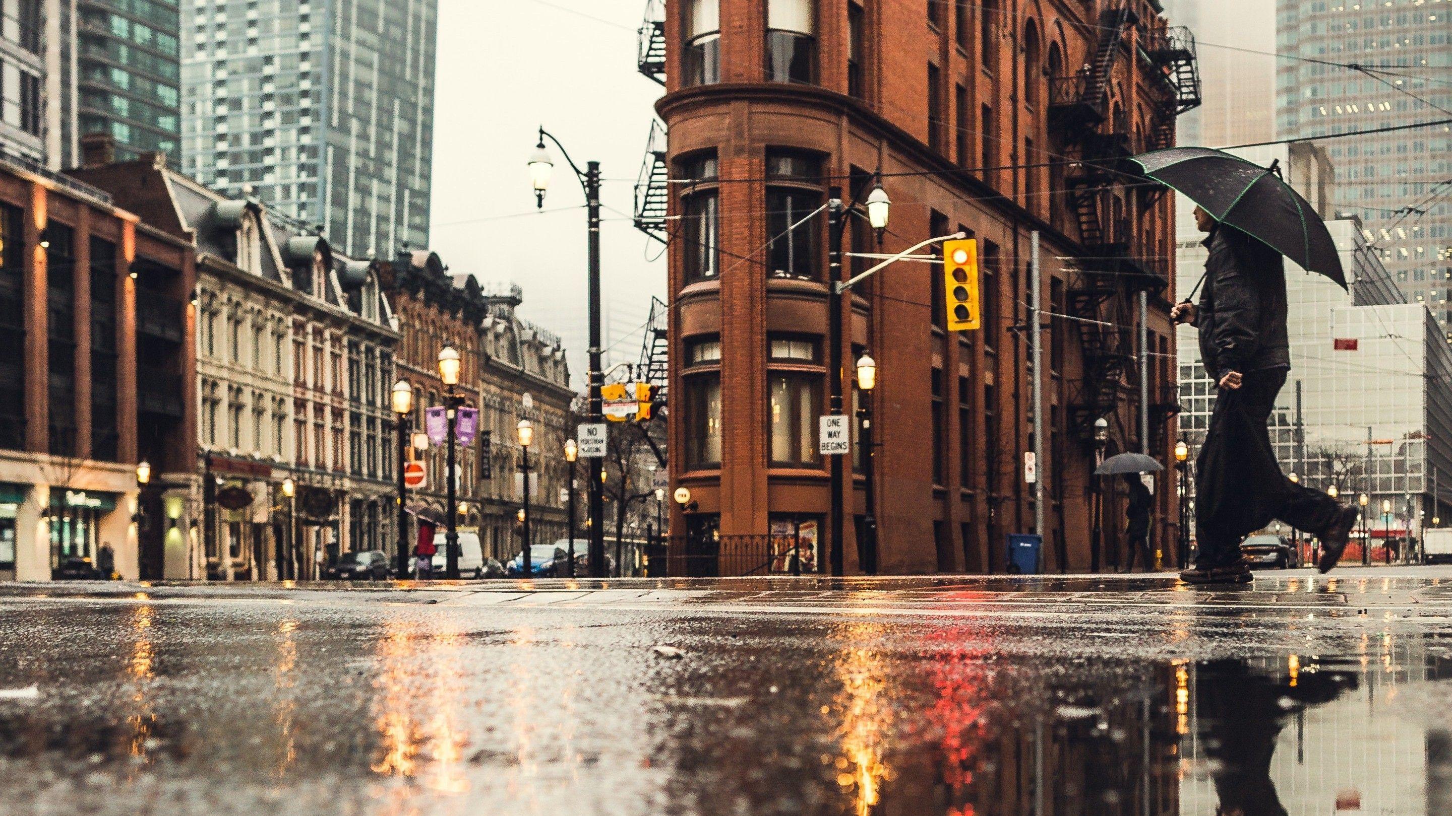 2880x1620 Rainy Day London England .