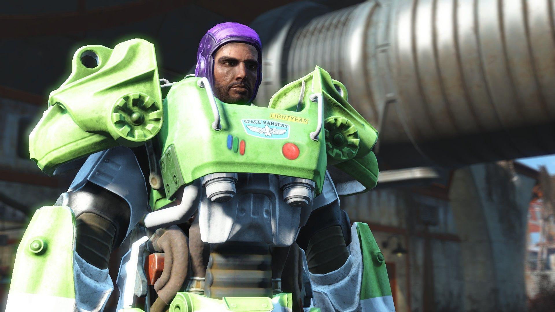 1920x1080 Fallout 4 Gets Buzz Lightyear Power Armor Mod