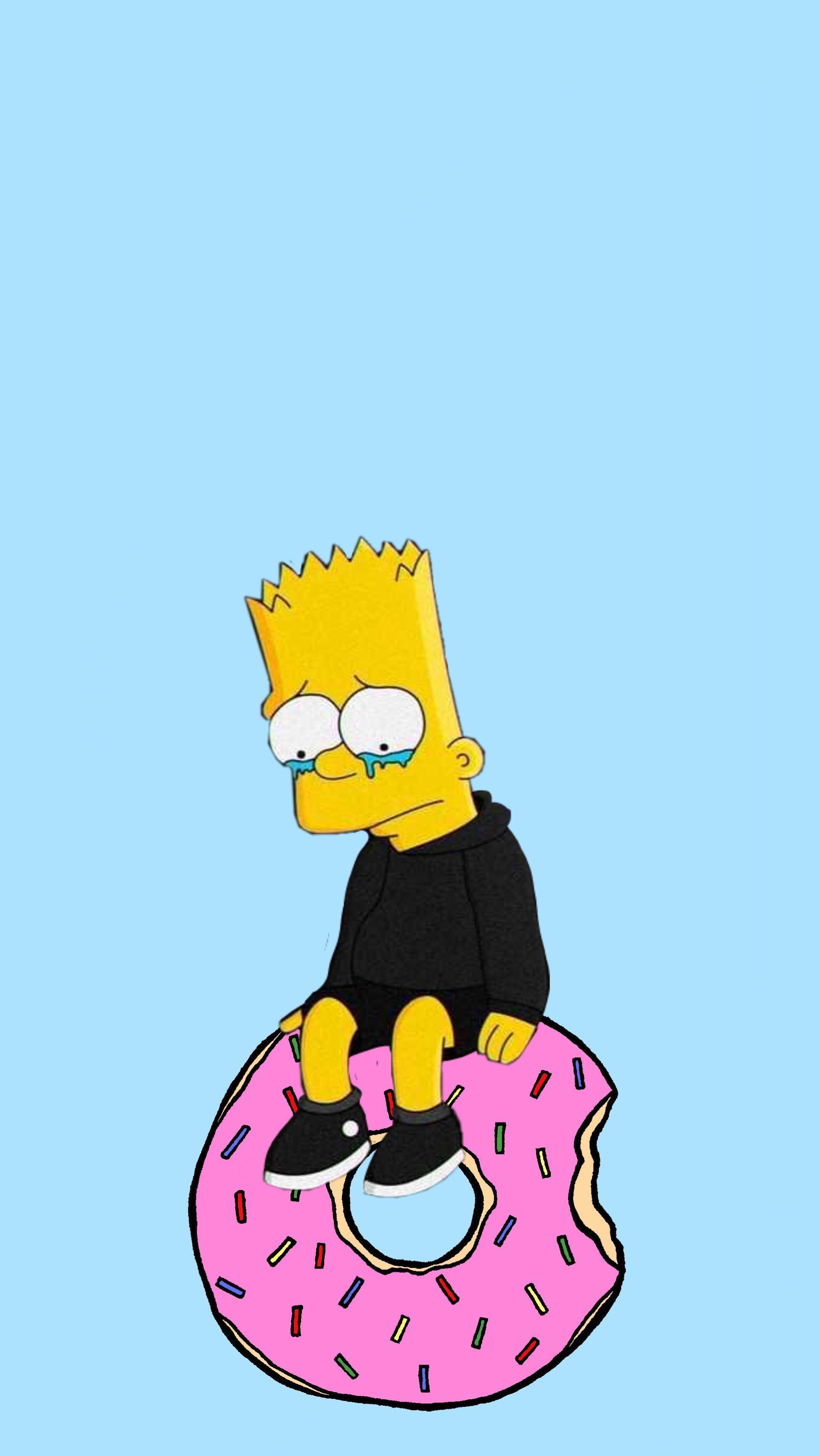 1948x3465 Hình nền thẩm mỹ Bart Simpson 1948 × 3465