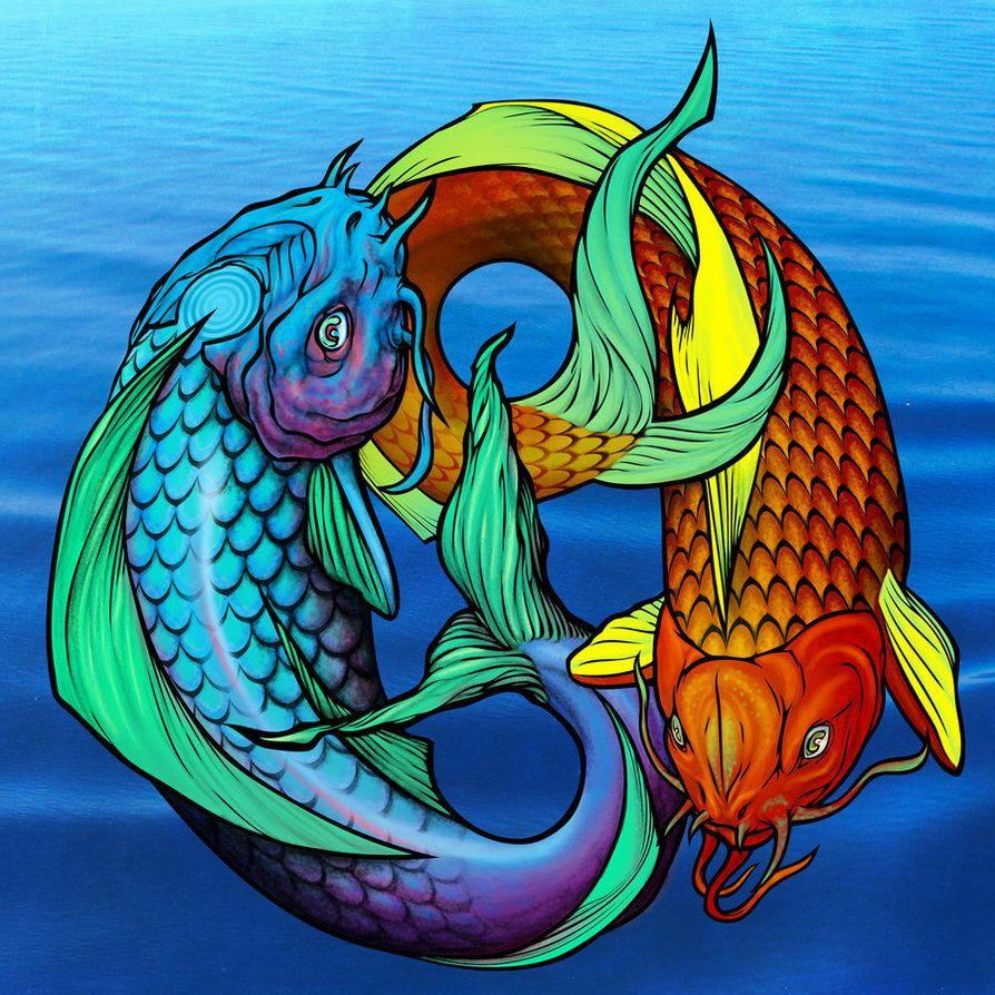 Yin Yang Koi Fish Wallpapers Top Free Yin Yang Koi Fish Backgrounds