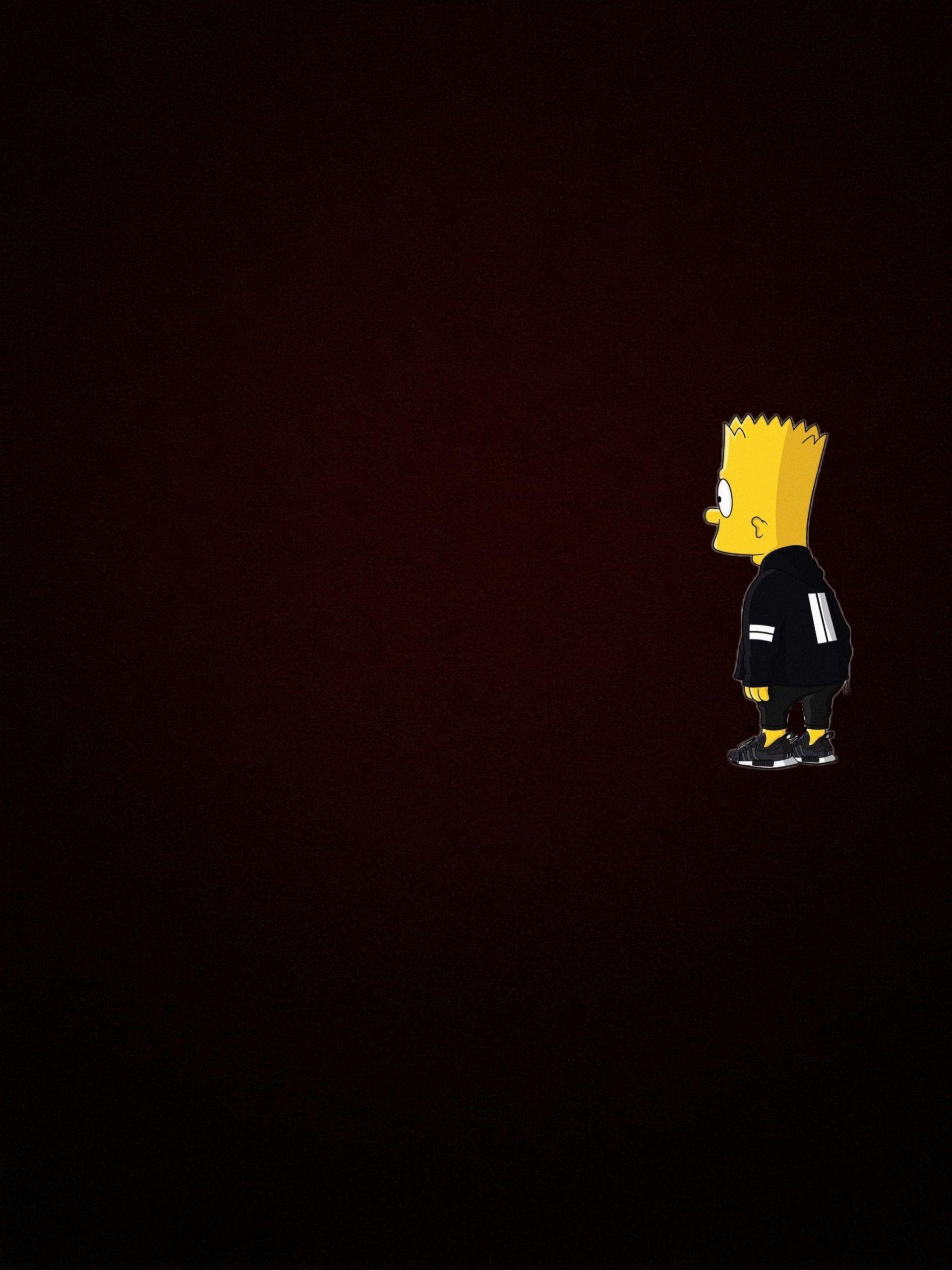 Hình nền 1920x2560 Aesthetic Sad Bart Simpson