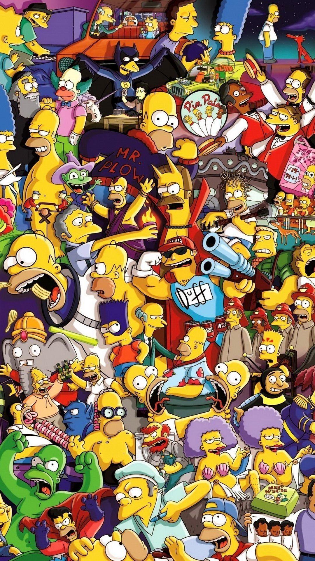 Hình nền thẩm mỹ 1080x1920 Bart Simpson 1080 × 1920