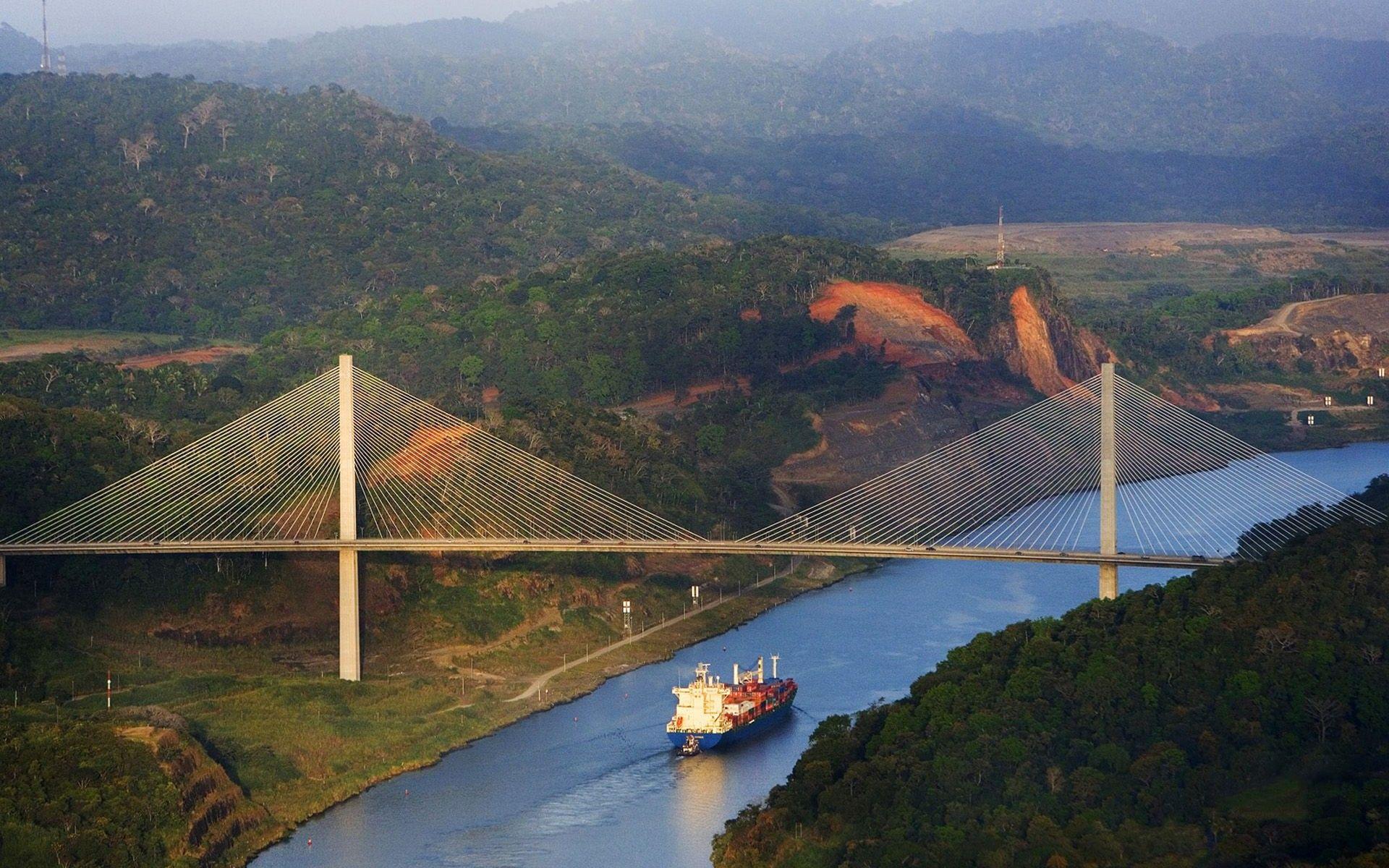 1920x1200 Centennial Bridge Panama Canal Central America HD Wallpaper. Panama canal, Panama city panama, Day tours
