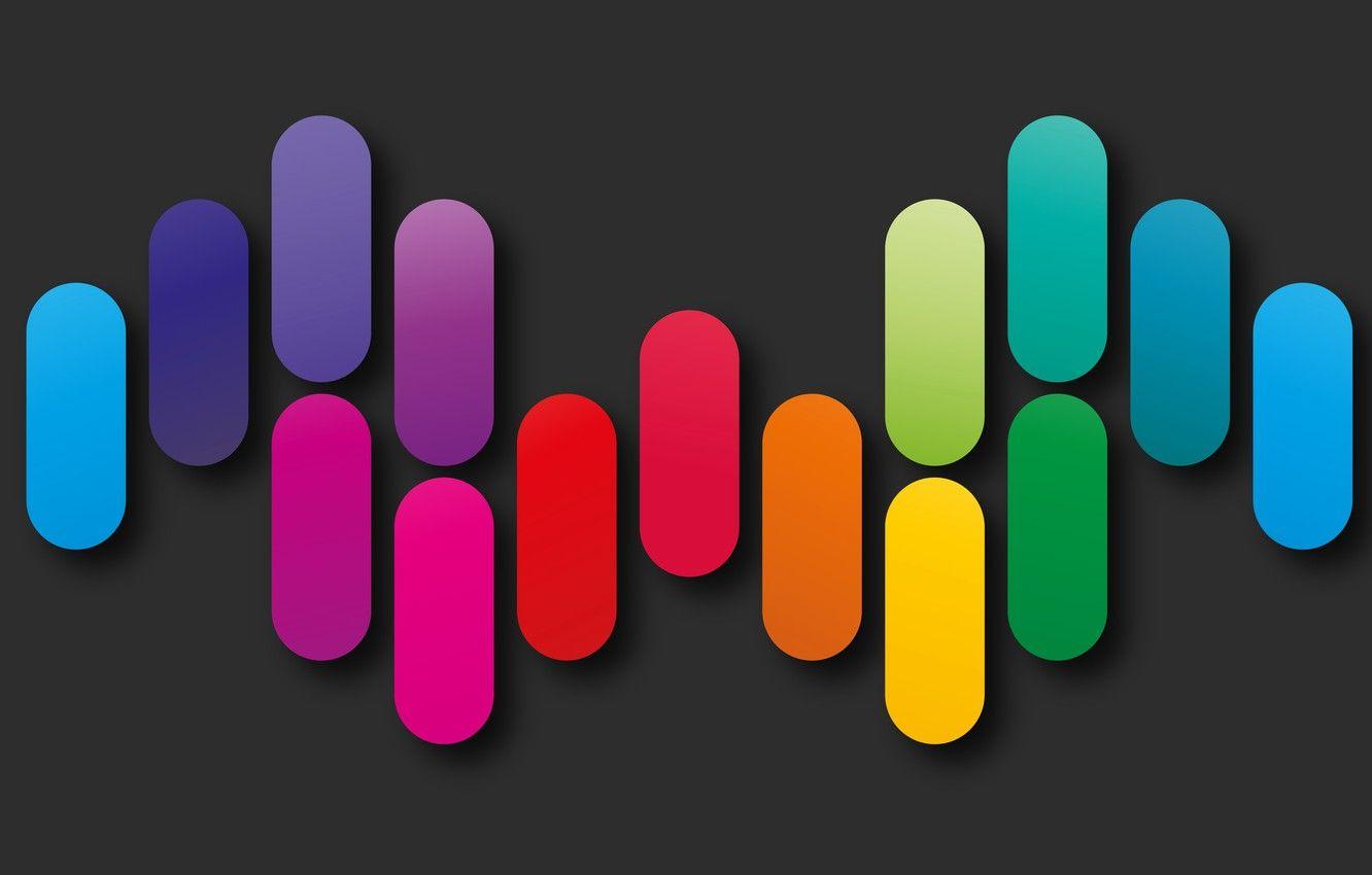 1332x850 Wallpaper colors, colorful, abstract, rainbow, background, geometry, shapes image for desktop, section абстракции