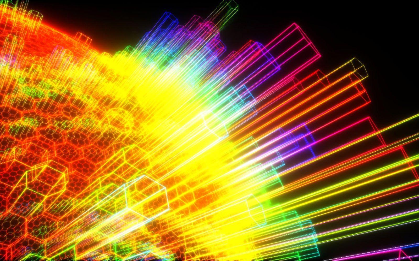 1600x1000 Rainbow Geometric Background .