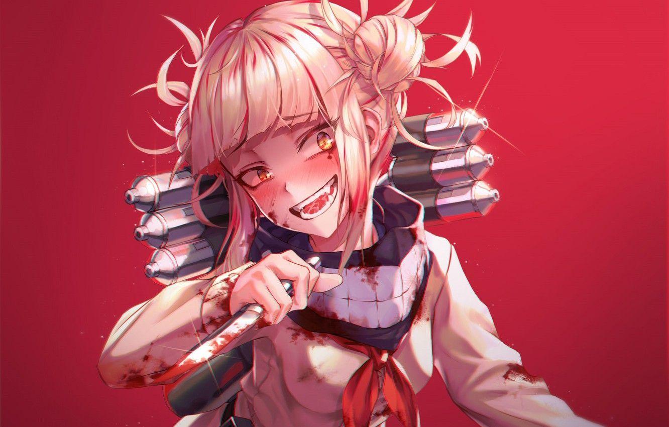 1332x850 Crazy Anime Girl Wallpaper