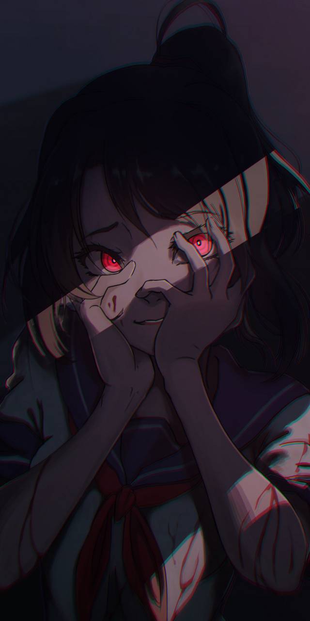 640x1280 Crazy Anime Girl Wallpaper