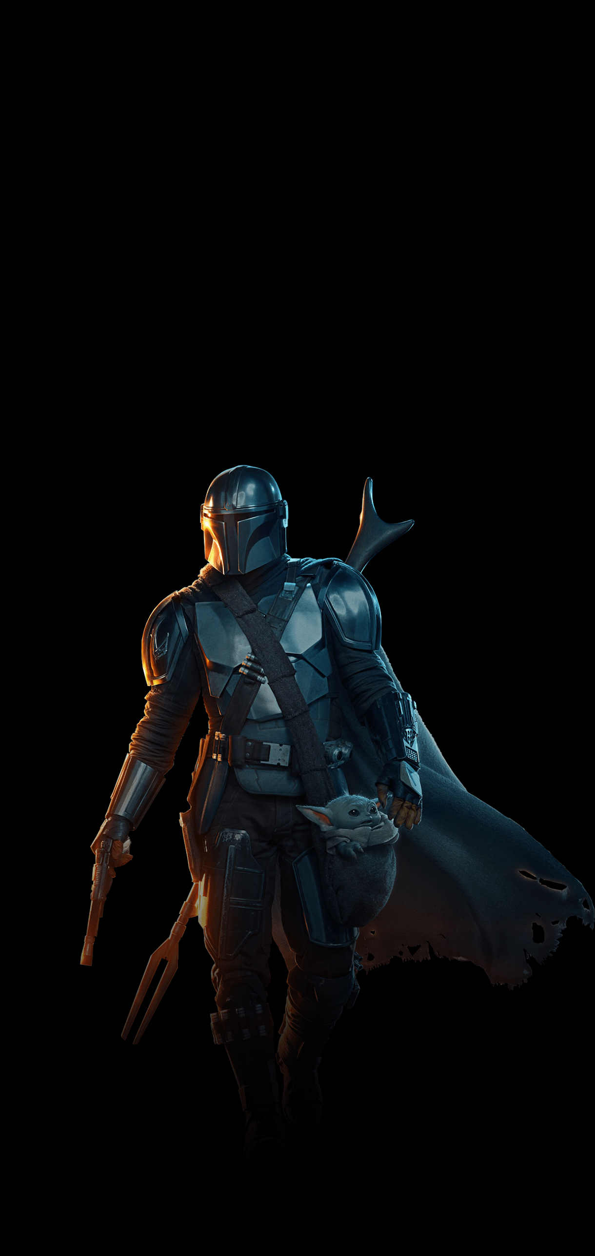 1220x2576 The Mandalorian amoled wallpaper