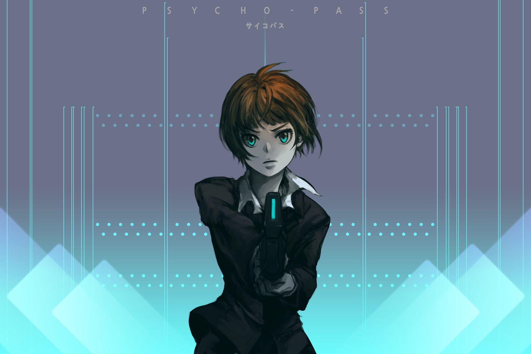 1800x1200 Tsunemori Akane PASS Anime Image Board