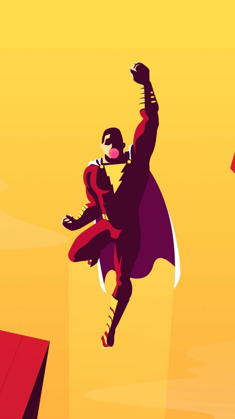 750x1334 Download Flight, Shazam!, movie, fan art wallpaper, 750x iphone iPhone 8