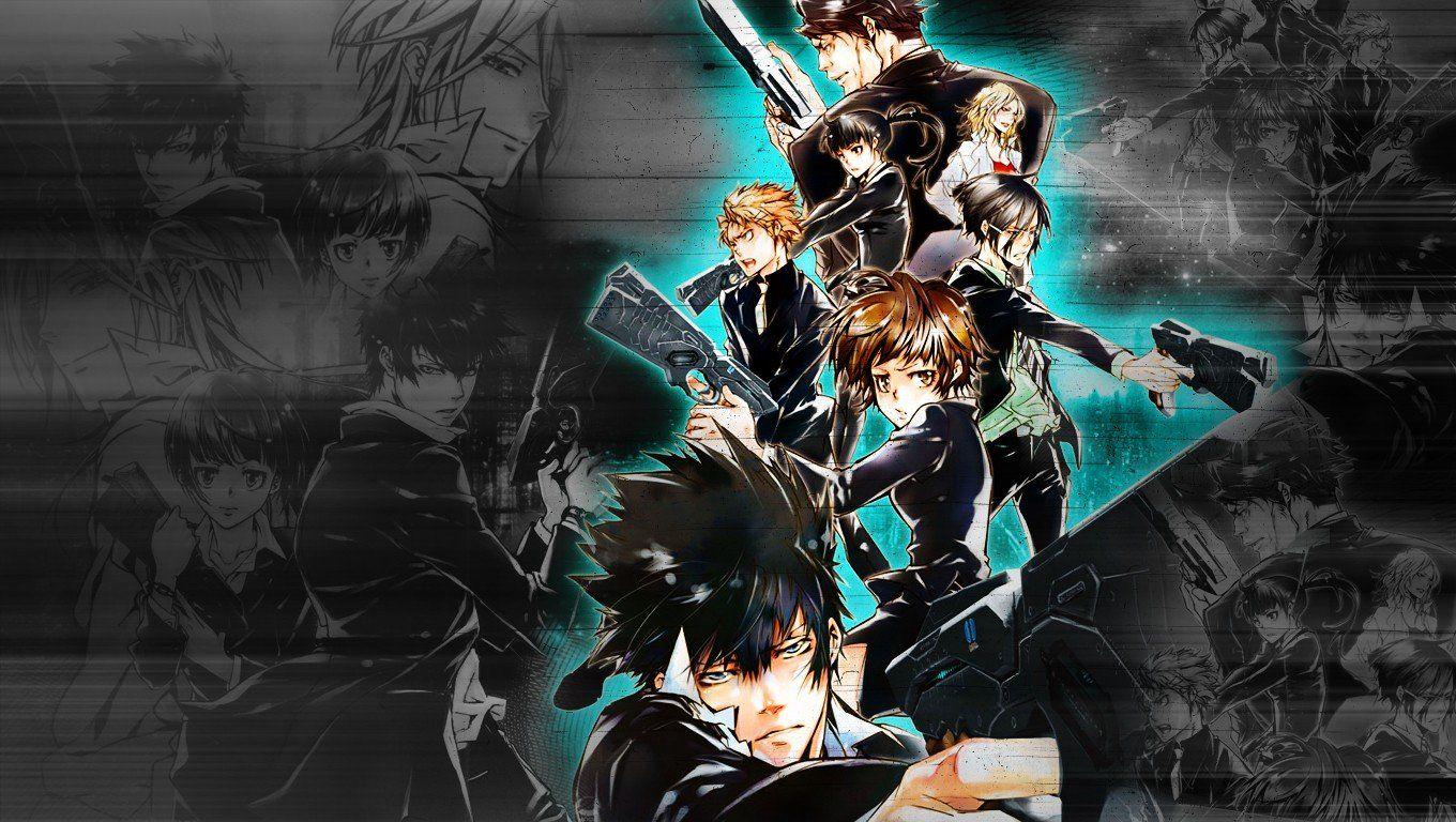 1360x768 Psycho Pass Shinya Kogami Tsunemori Akane Anime 124971