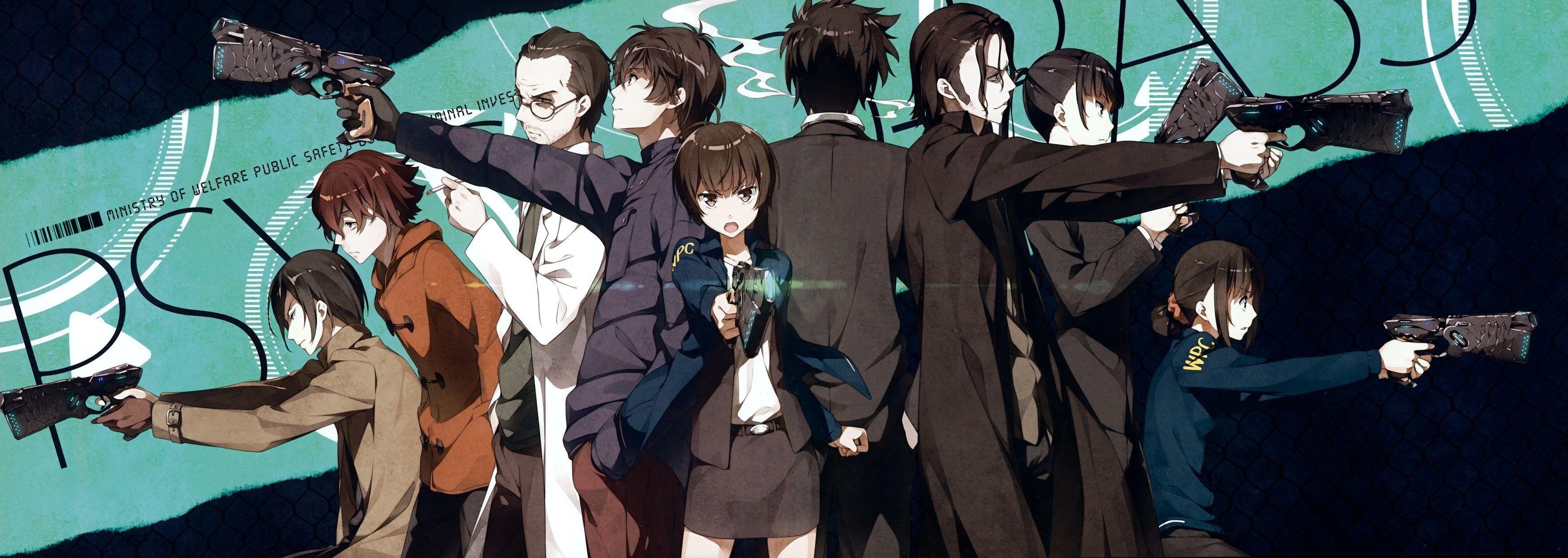 3500x1246 High Resolution Wallpaper psycho pass. scream. Psycho
