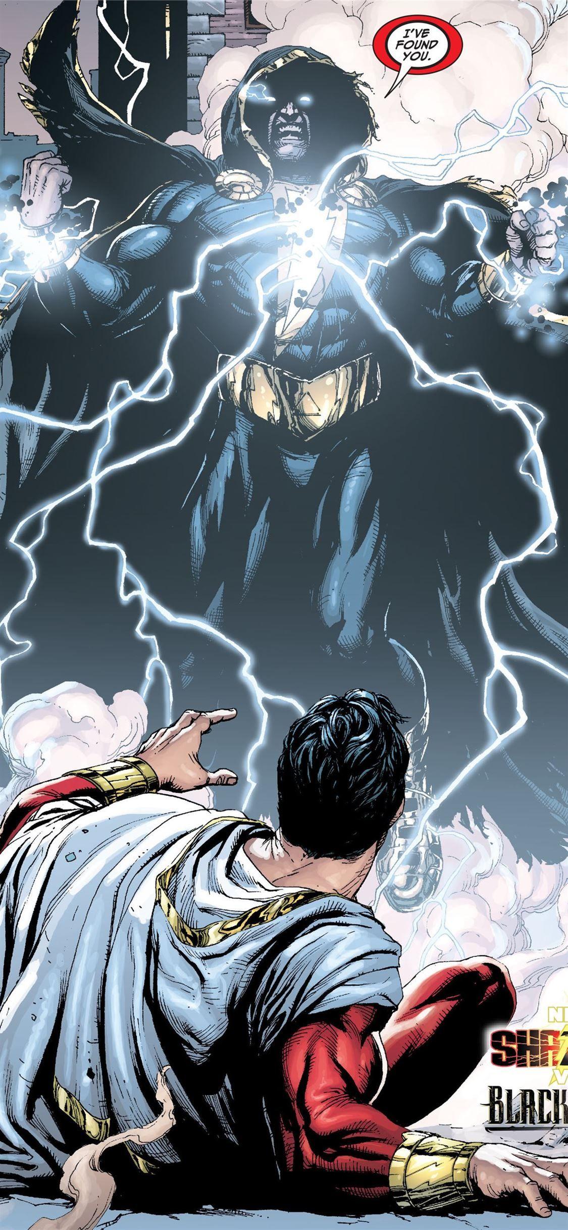 1125x2436 Shazam Vs Black Adam Shazam Vs Black ic HD iPhone X Wallpaper Free Download