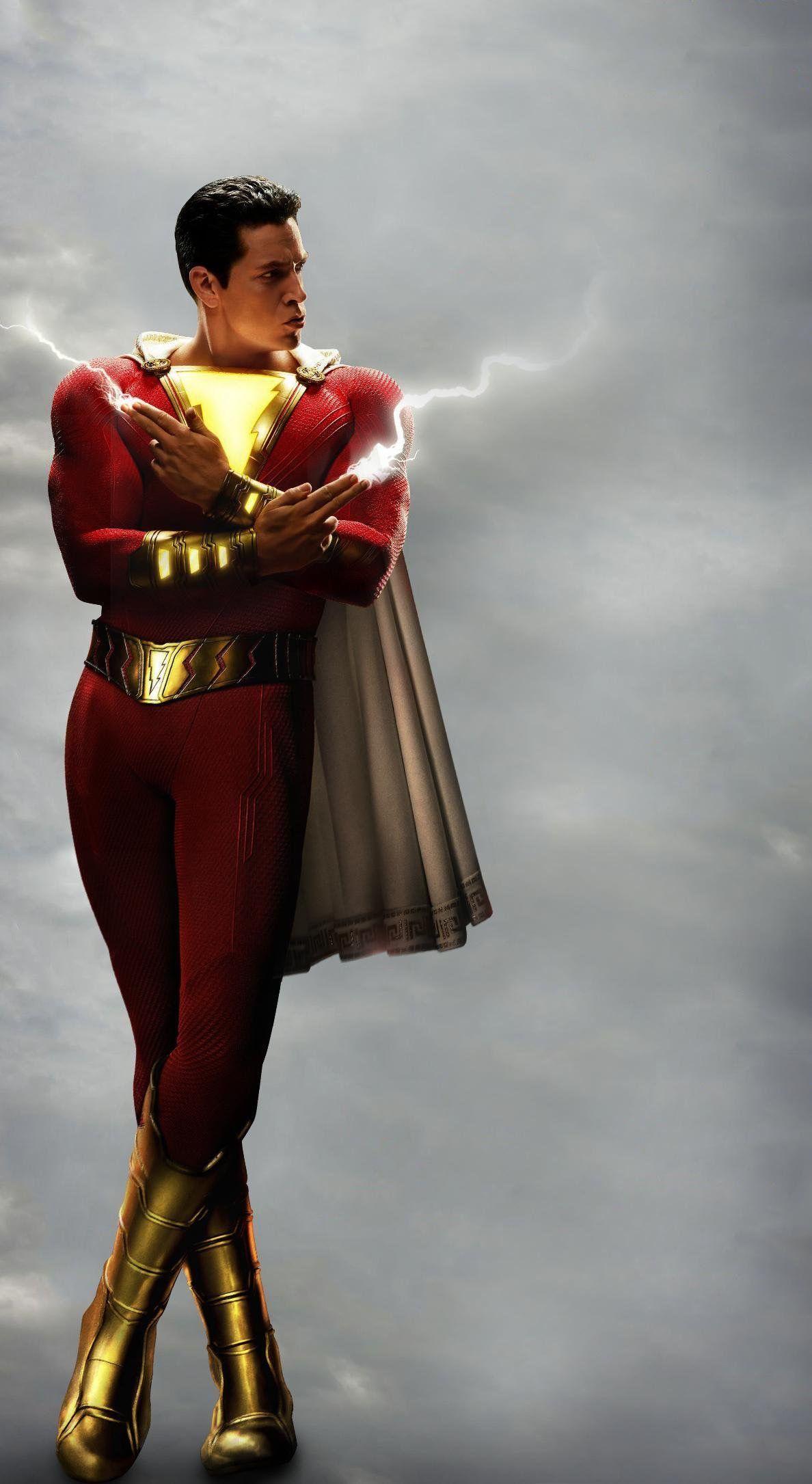 1188x2171 SHAZAM. Shazam movie, Dc comics wallpaper, Captain marvel shazam
