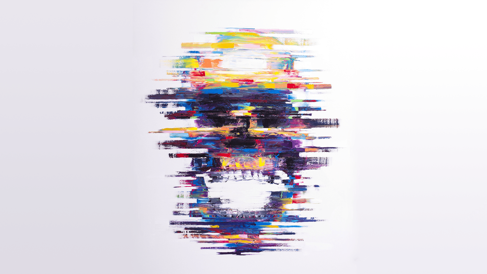 1920x1080 Glitch Art Skulls Colorful Digital Wallpaper N26RB5M. PxPod.com. Skull art print, Glitch art, Art
