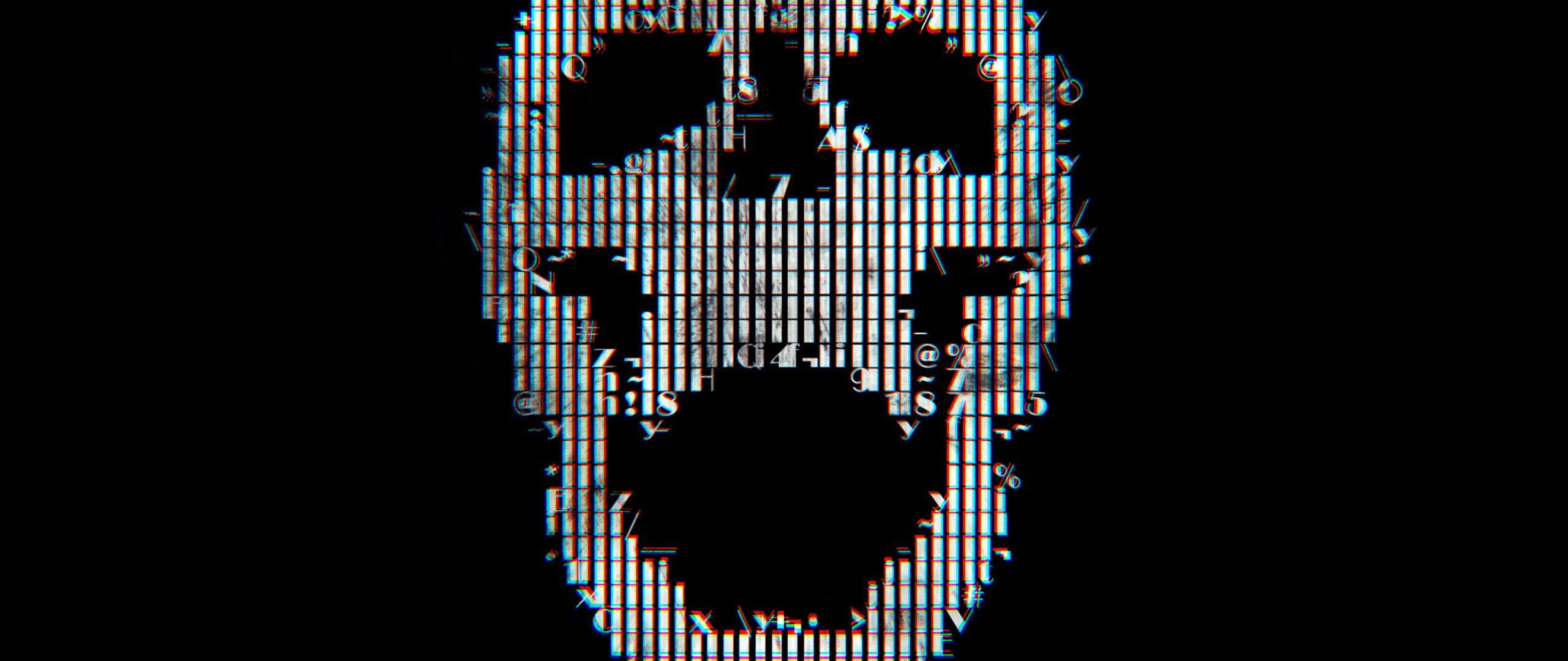 2560x1080 Glitch Art Skull Abstract 2560x1080 Resolution HD 4k Wallpaper, Image, Background, Photo and Picture