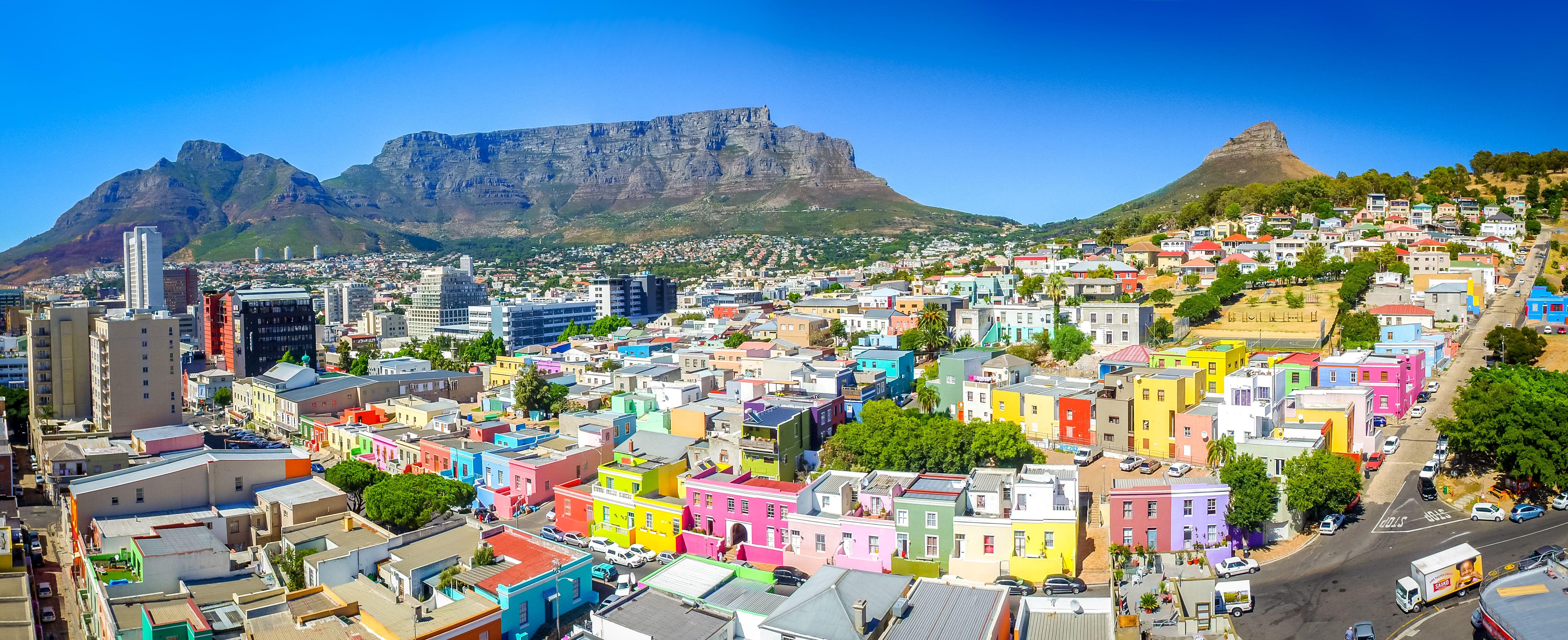 5127x2092 Cape Town Mountains South Africa Table Mountain City Building Wallpaper:5127x2092
