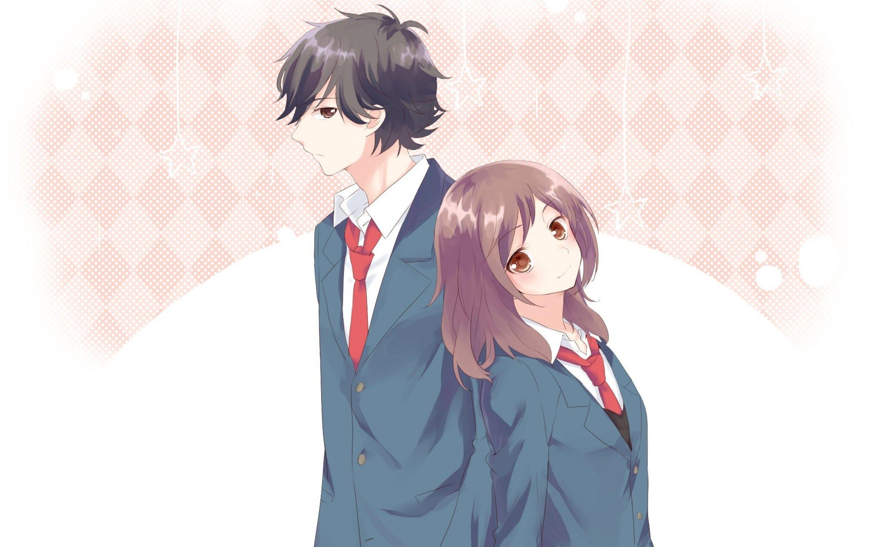 2880x1800 Download 2880x1800 Ao Haru Ride, Mabuchi Kou, Yoshioka Futaba, School Uniforms, Anime Couple Wallpaper for MacBook Pro 15 inch