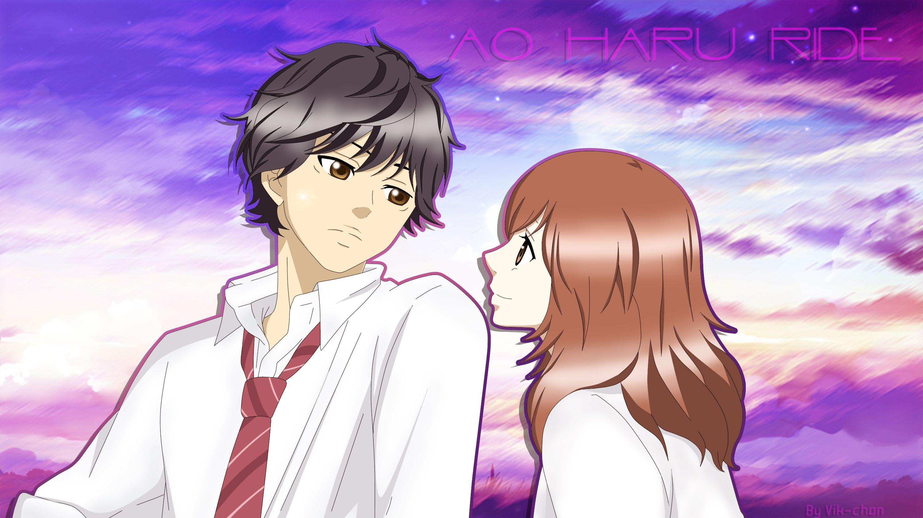 3000x1686 Ao Haru Ride Futaba Yoshioka Kou Mabuchi Wallpaper:3000x1686