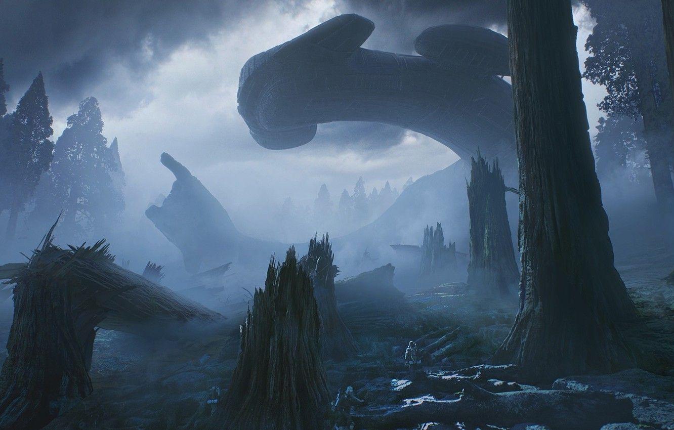 1332x850 Wallpaper Cinema, Forest, Alien, Science Fiction, Tree, Sci Fi, Movie, Fear, Film, Alien: Covenant, Alien: Paradise Lost, Prometheus Alien For Desktop, Section фильмы