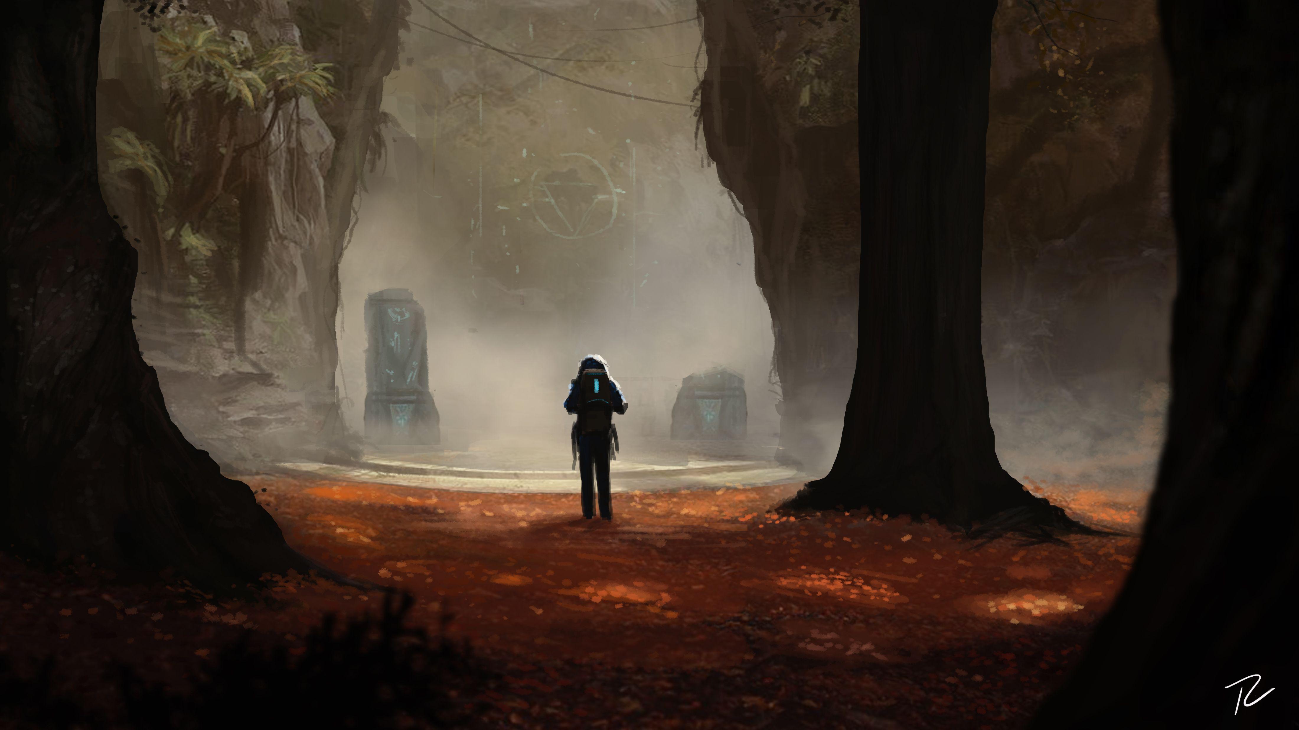4400x2475 Scifi Concept Art Adventure Forest Antasy Digital Art 4k, HD Artist, 4k Wallpaper, Image, Background, Photo and Picture