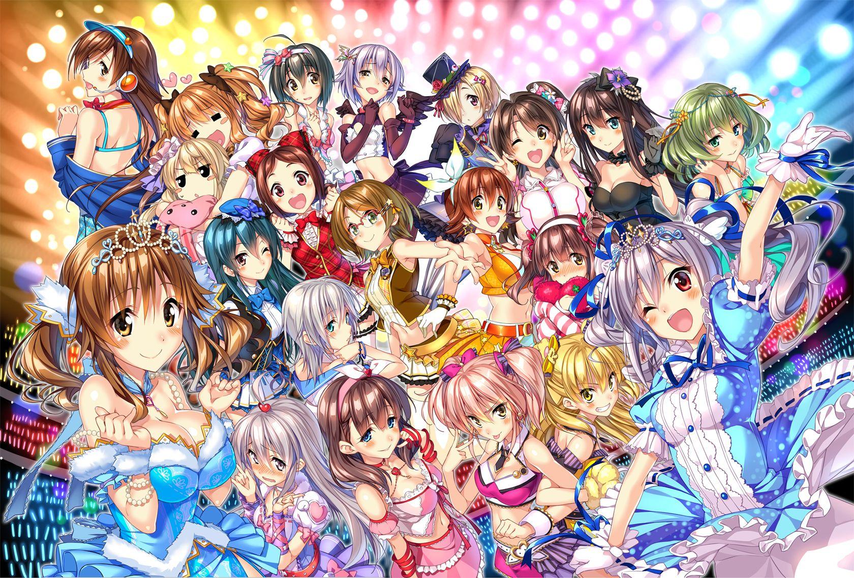 1680x1137 Idolmaster cinderella girls blush cleavage futaba anzu glasses honda mio idolmaster nitta minami ogata chieri piromizu sakuma mayu shibuya rin totoki airi tsuchiya ako wink wallpaperx1137