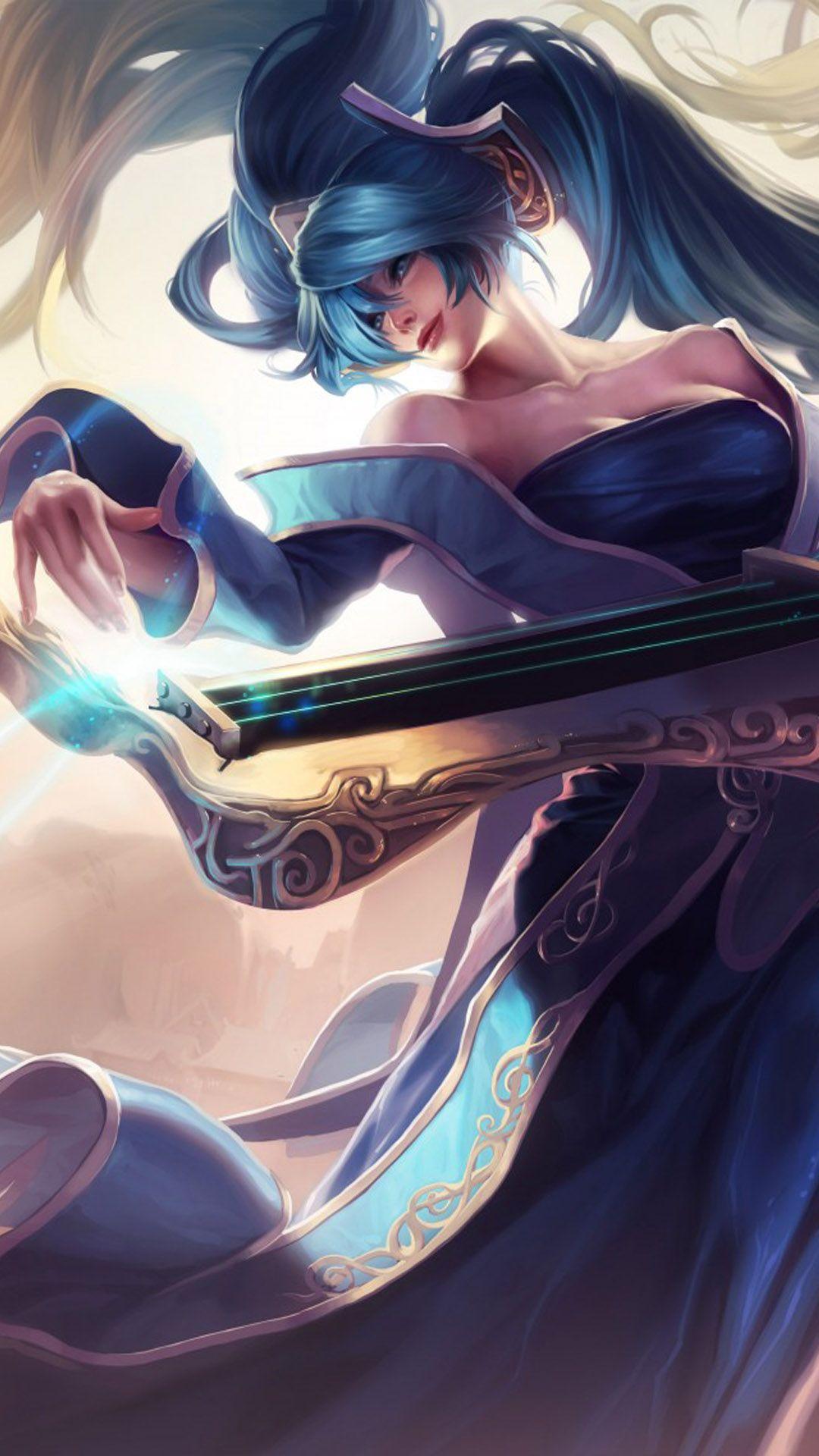 1080x1920 Sona League of Legends 4K Ultra HD Mobile Wallpaper